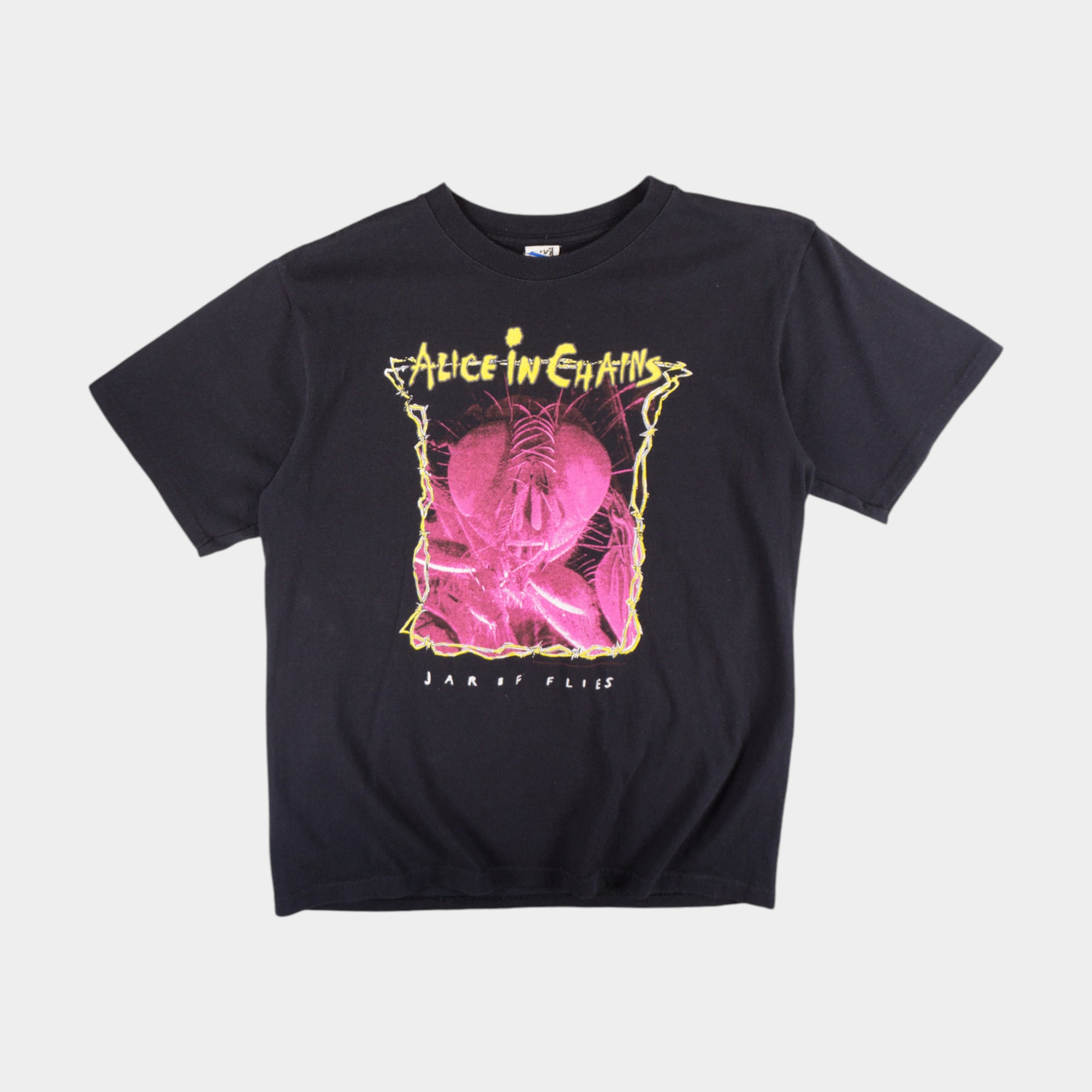 Anvil x Alice in Chains Винтидж 2000-те Черна Тениска с Графика