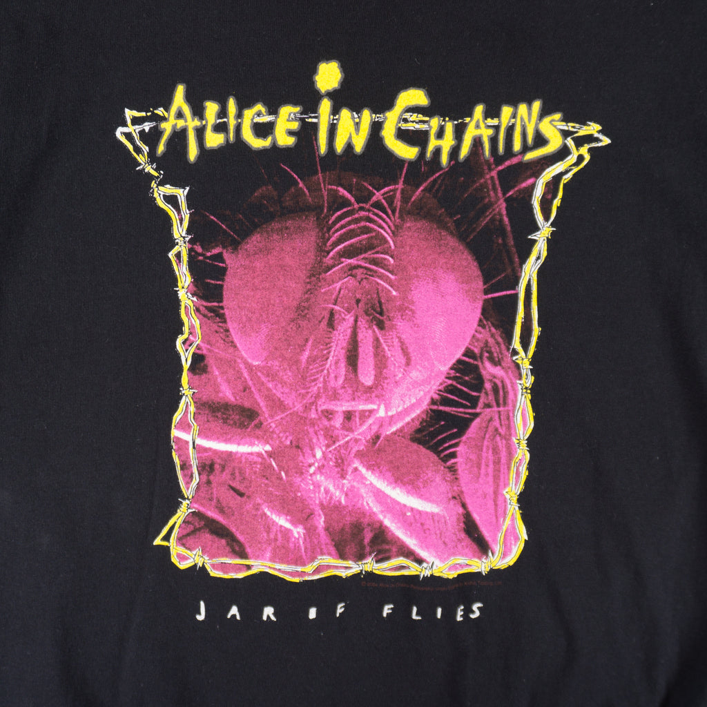 Anvil x Alice in Chains Винтидж 2000-те Черна Тениска с Графика