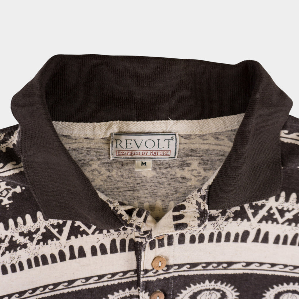 Revolt Винтидж 90-те Тениска с Яка