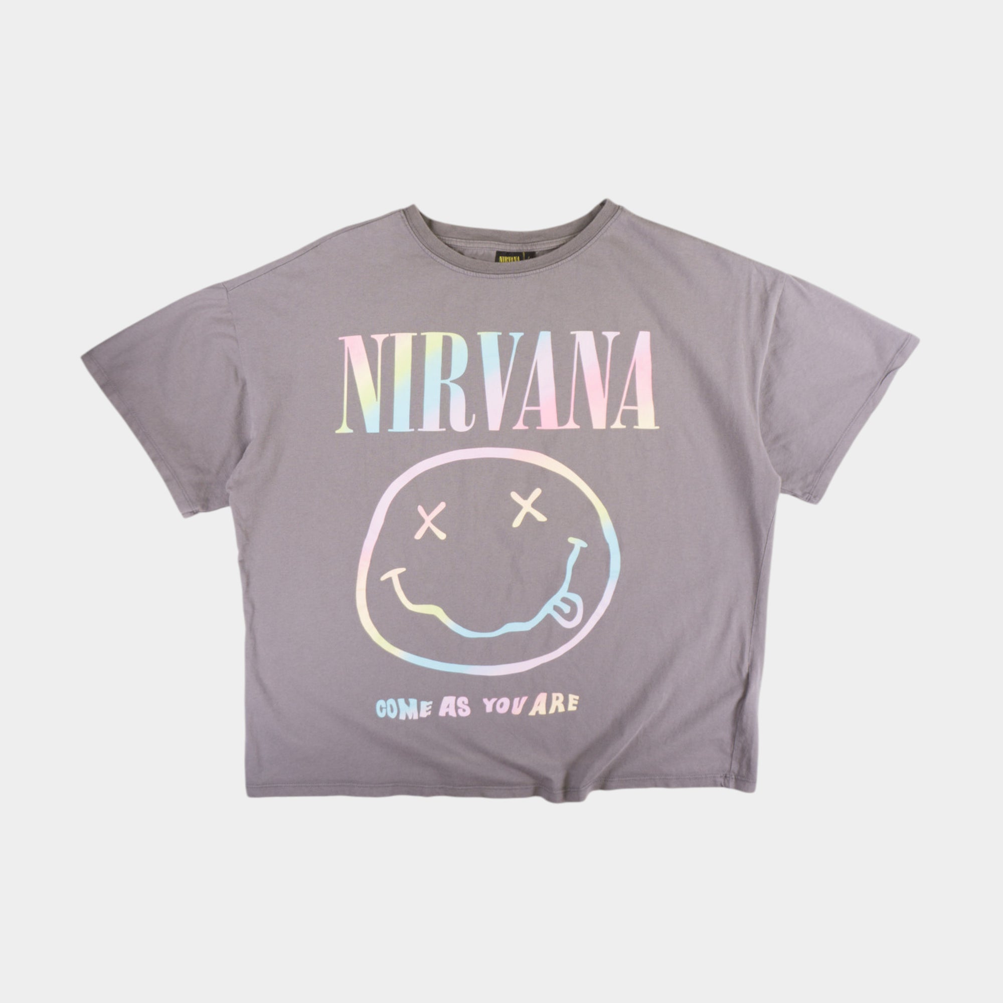 Nirvana Сива Тениска с Графика