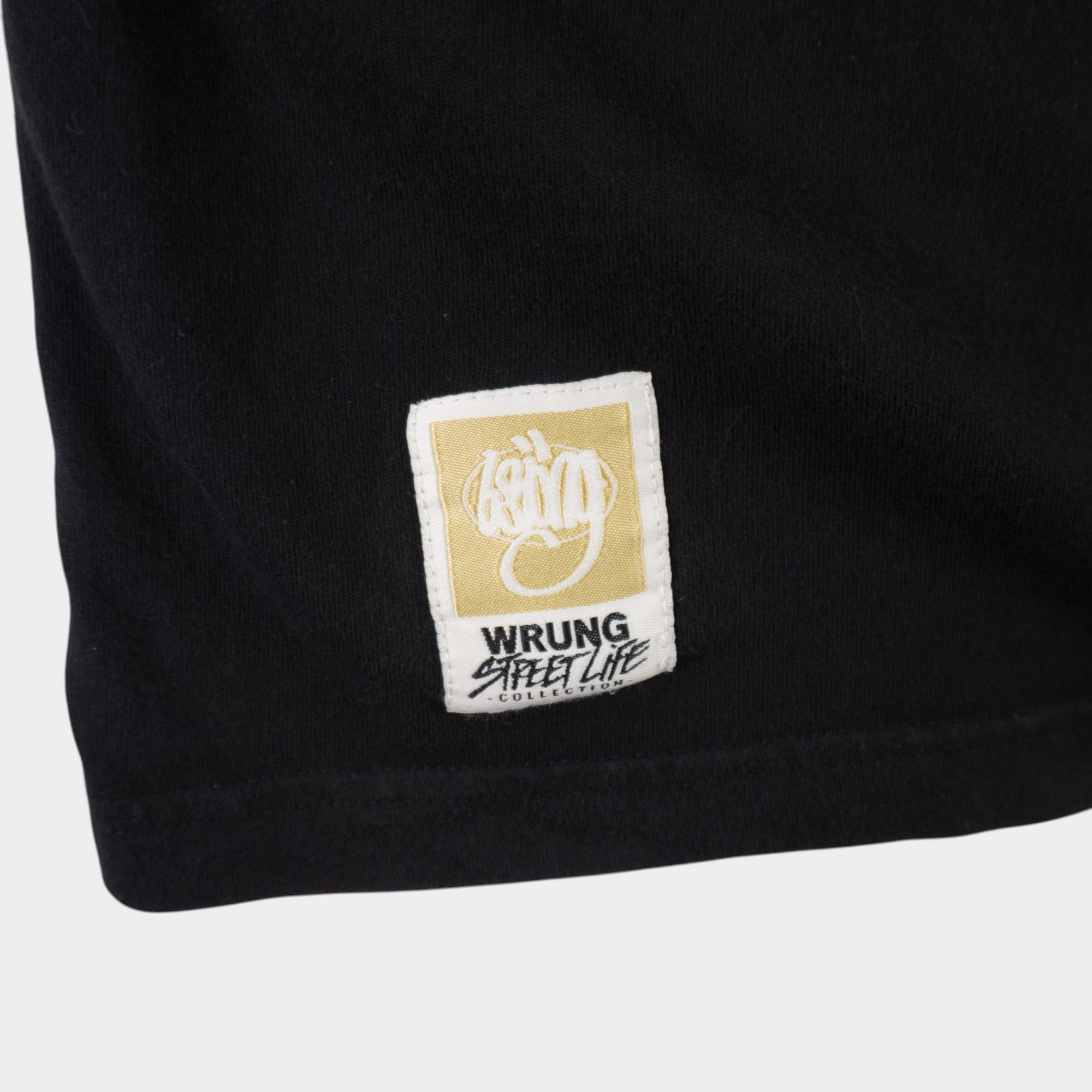 Wrung Винтидж 2000-те Черна Тениска с Графика