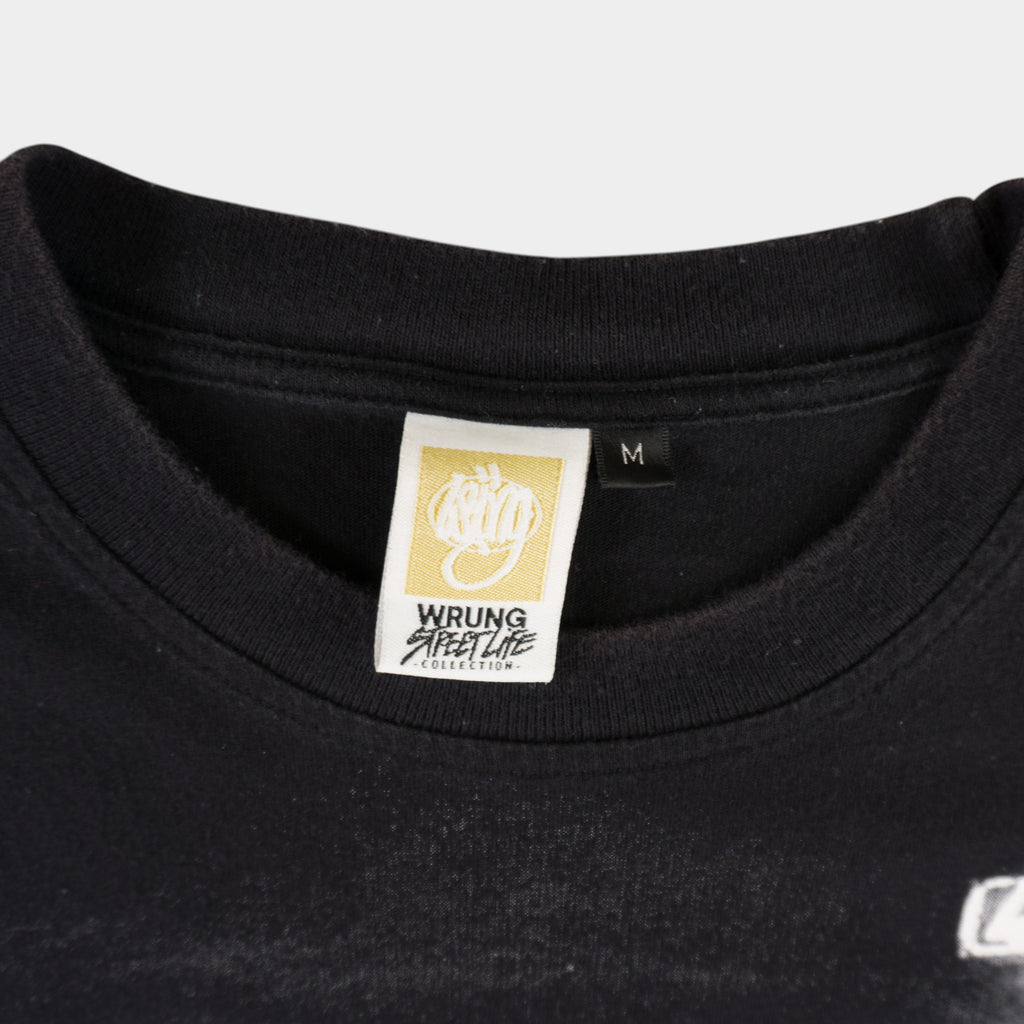 Wrung Винтидж 2000-те Черна Тениска с Графика