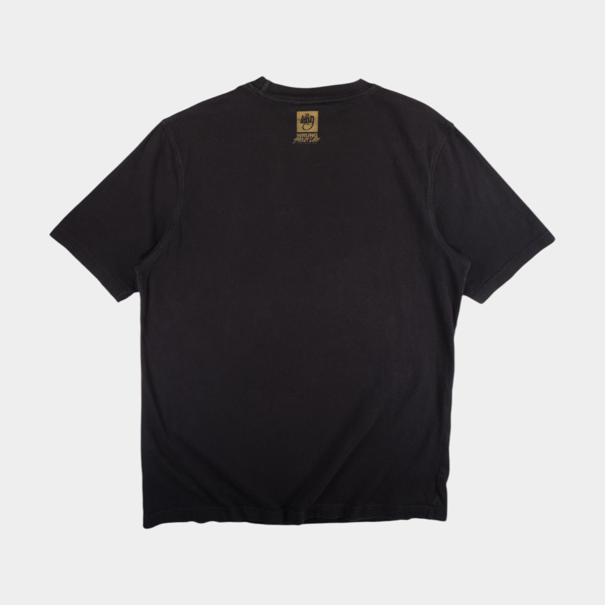 Wrung Винтидж 2000-те Черна Тениска с Графика