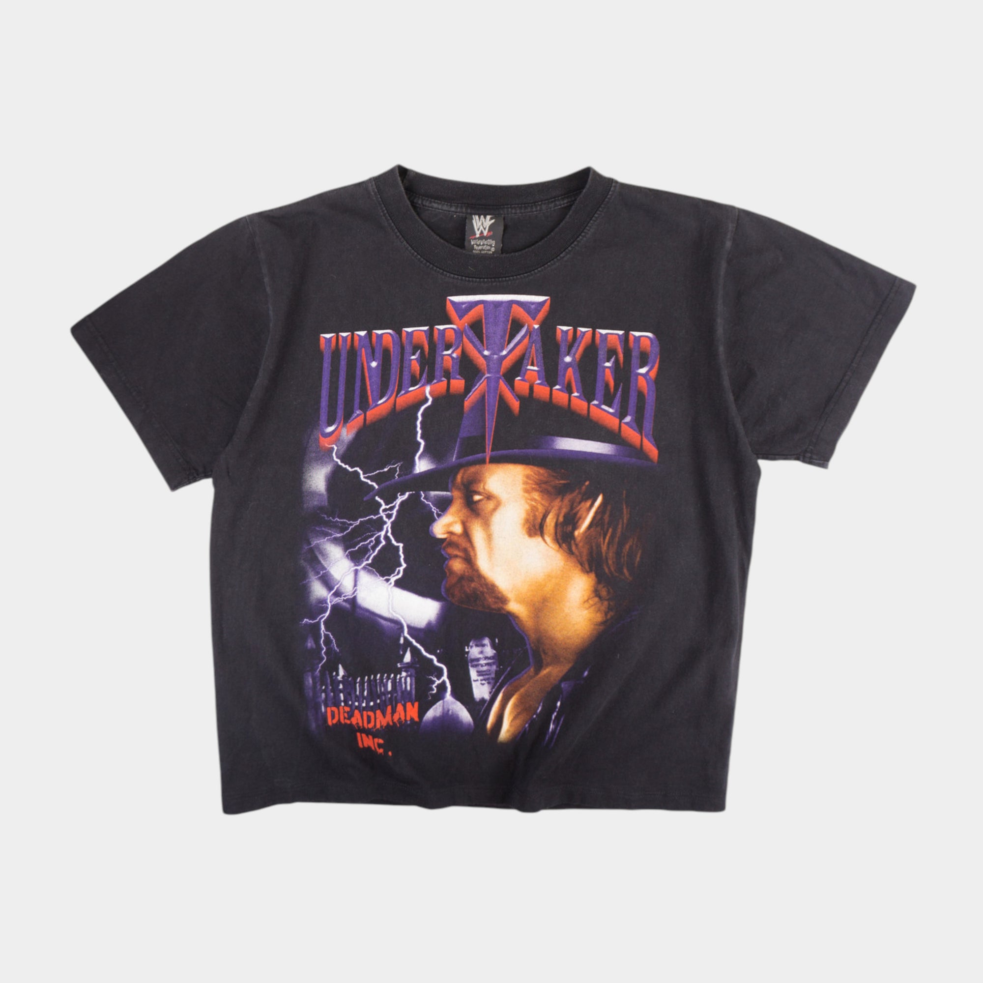 WWF Undertaker Винтидж 2000-те Черна Тениска с Графика