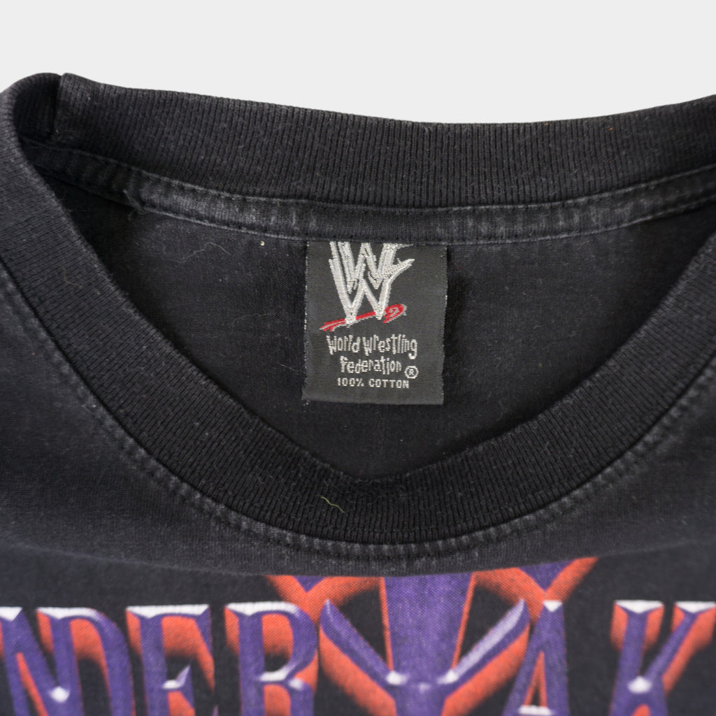 WWF Undertaker Винтидж 2000-те Черна Тениска с Графика