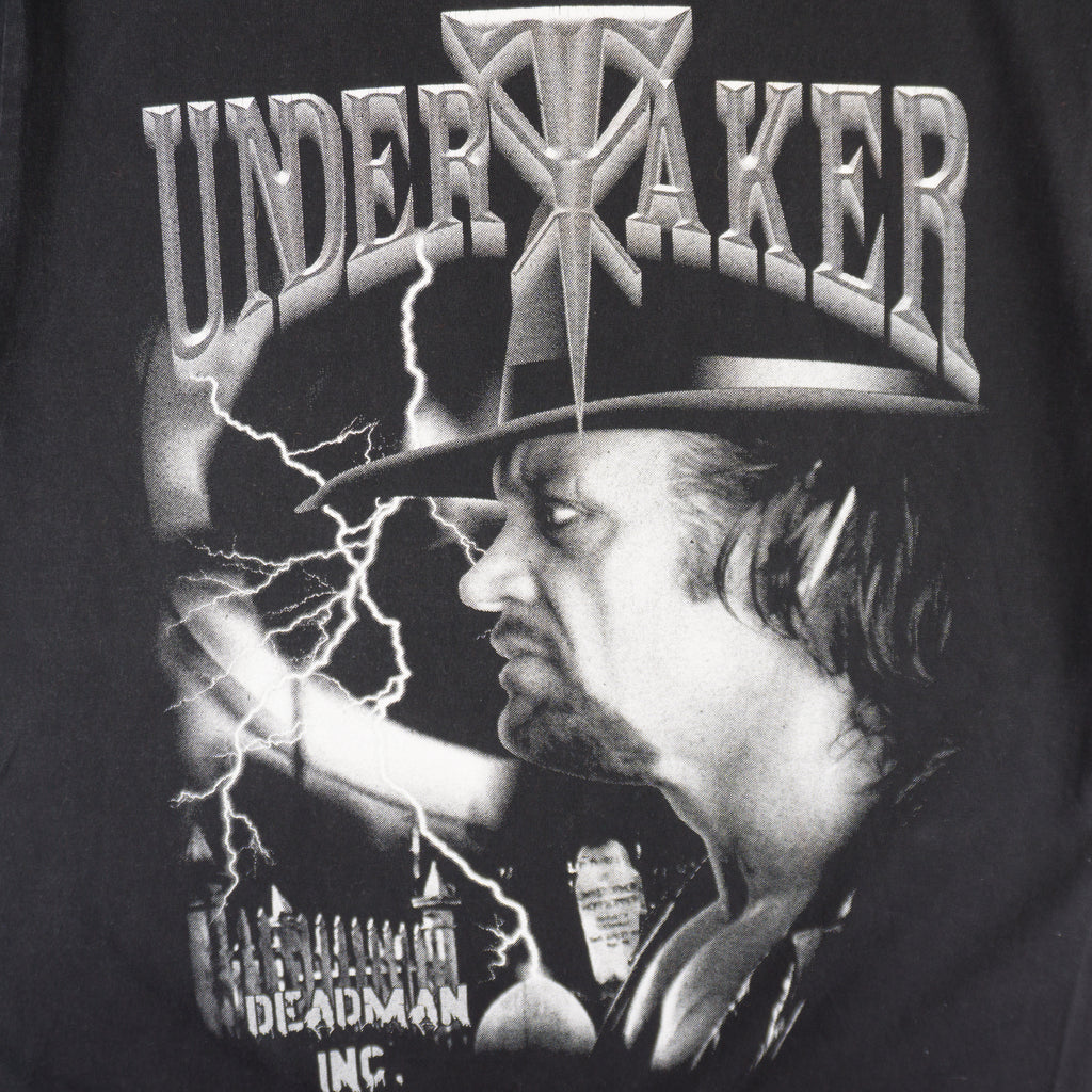 WWF Undertaker Винтидж 2000-те Черна Тениска с Графика