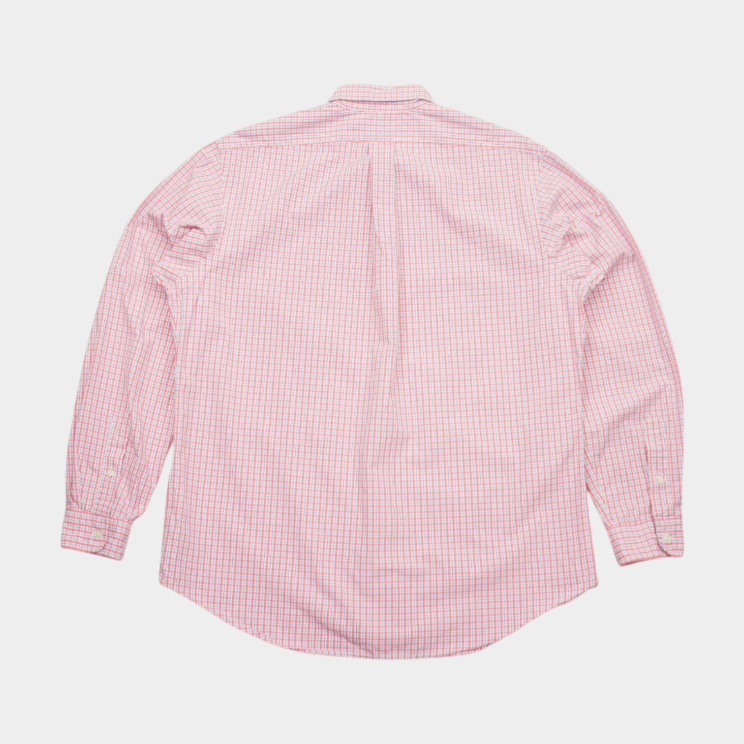Ralph Lauren Vintage Карирана Риза с Дълъг Ръкав и Бродирано Лого