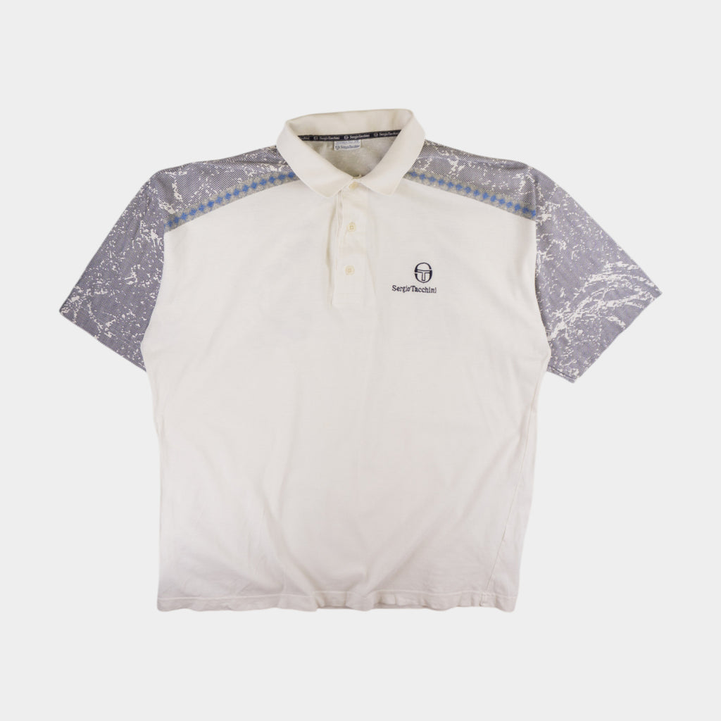 Sergio Tacchini Винтидж 80-те Тениска с Яка