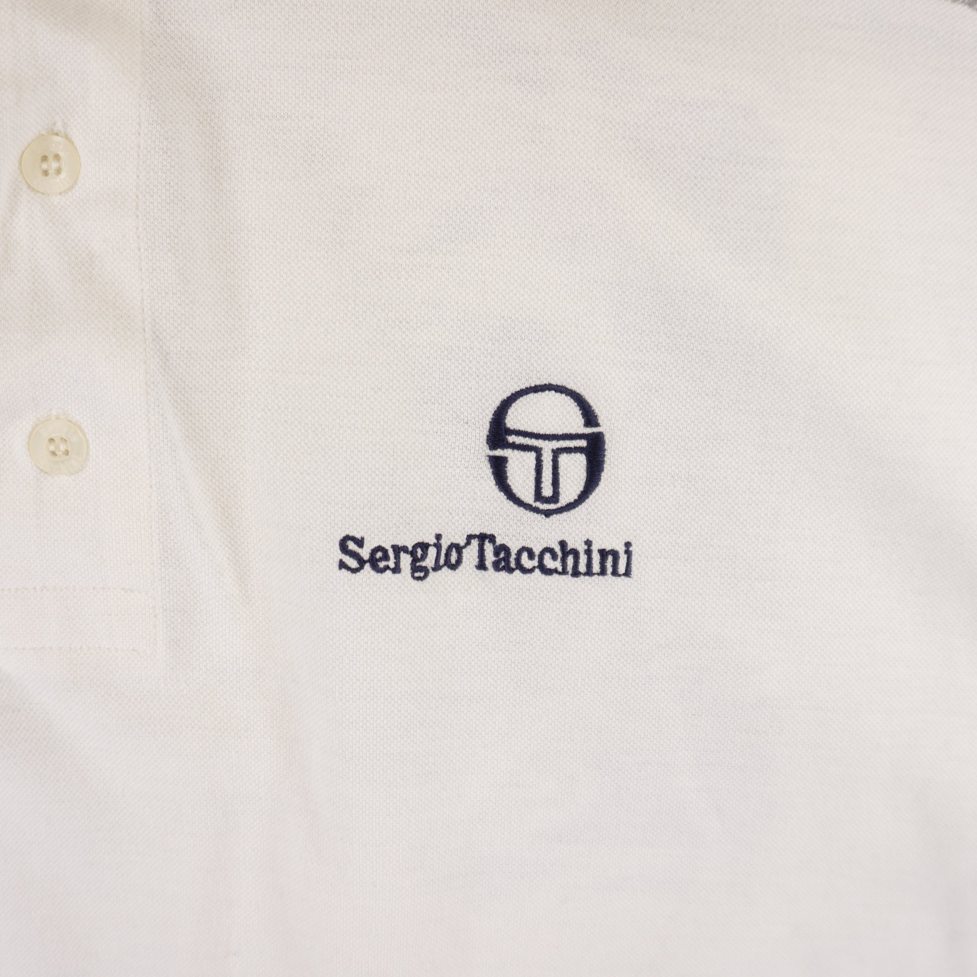Sergio Tacchini Винтидж 80-те Тениска с Яка
