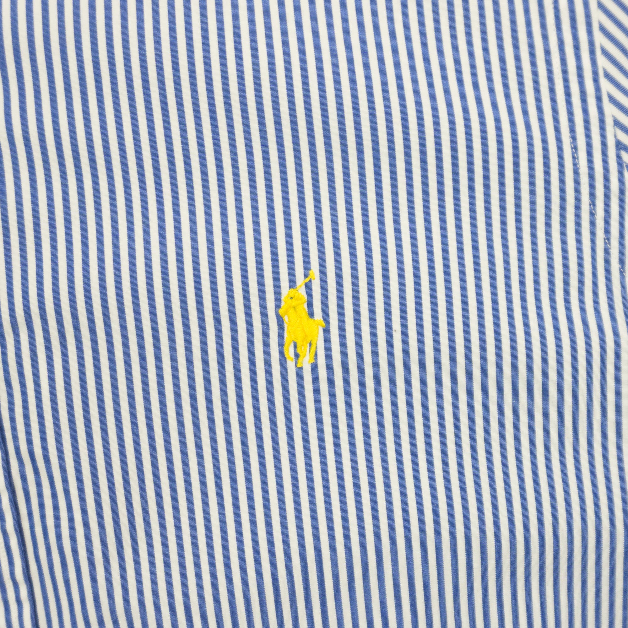 Ralph Lauren Раирана Риза с Къс Ръкав и Бродирано Лого