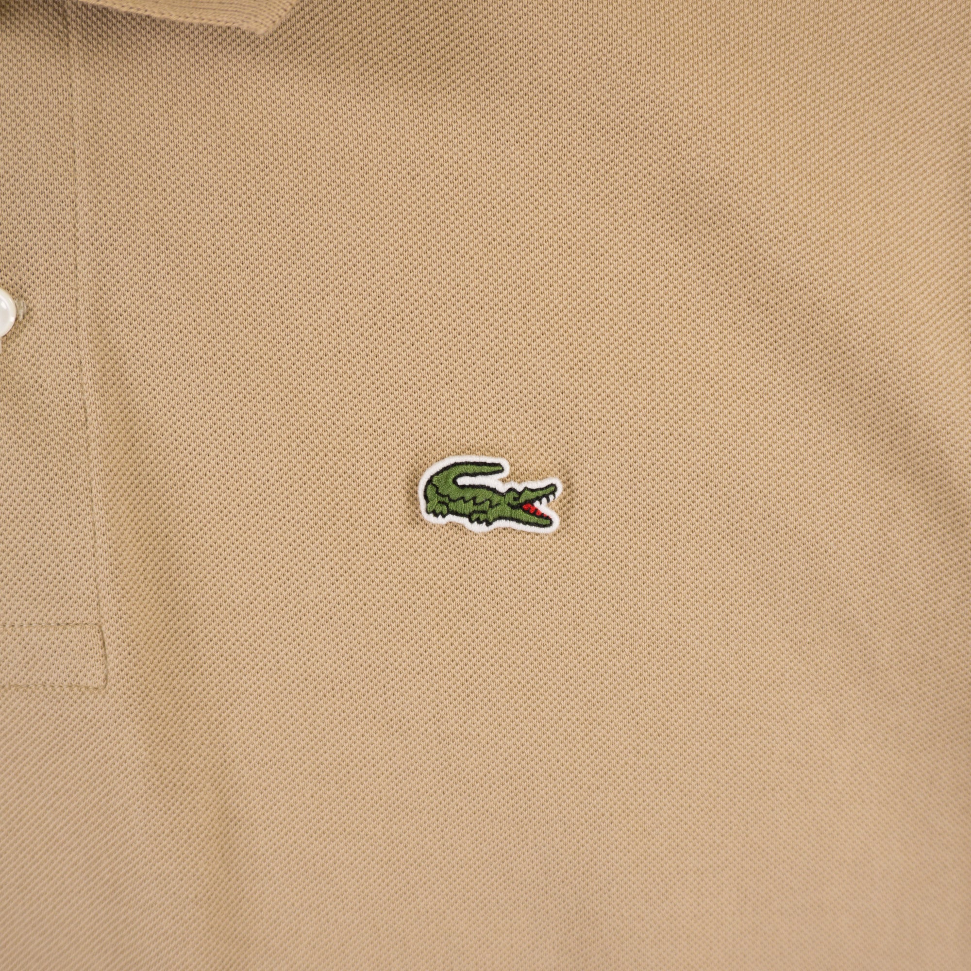 Lacoste Бежова Тениска с Яка