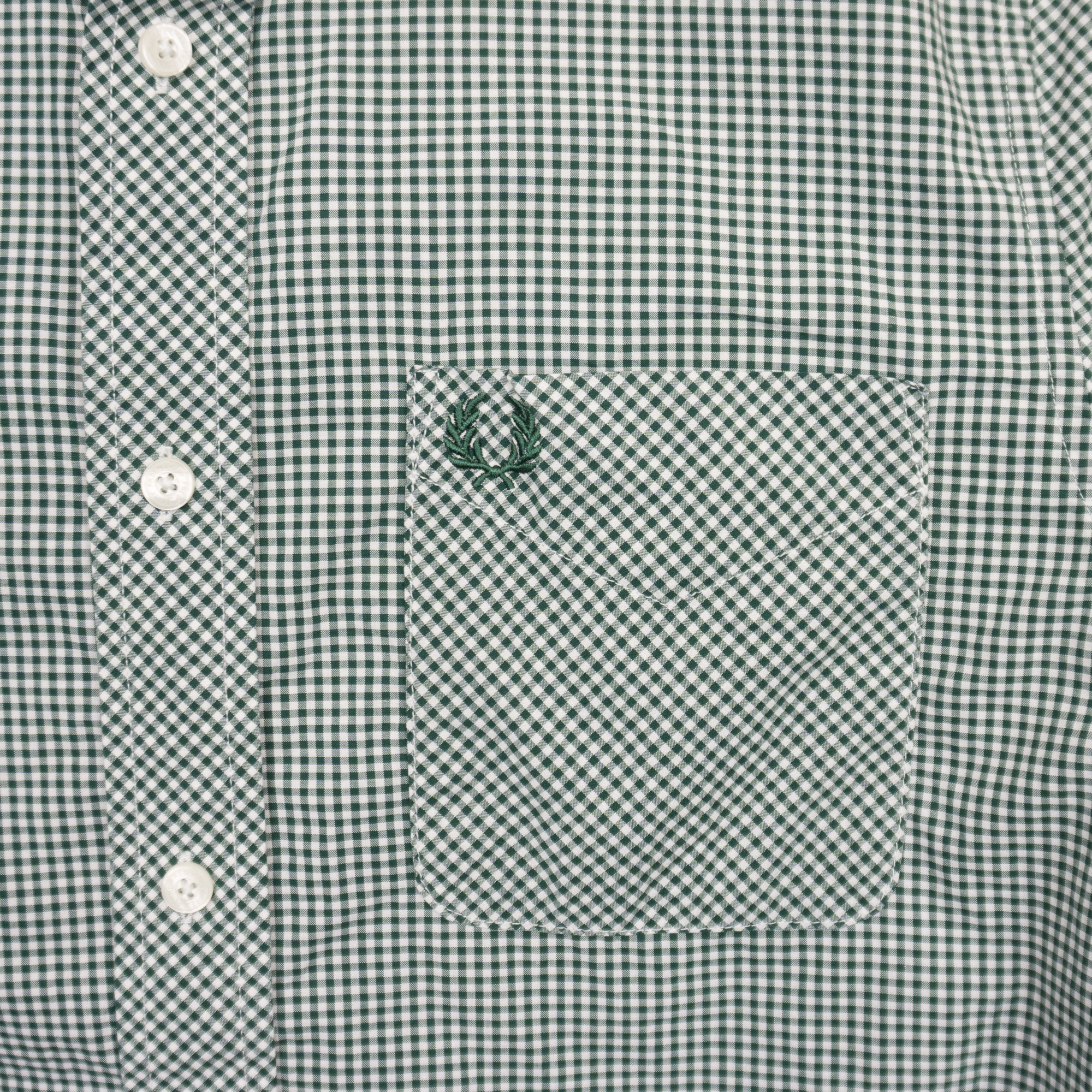 Fred Perry Карирана Риза с Дълъг Ръкав и Бродирано Лого