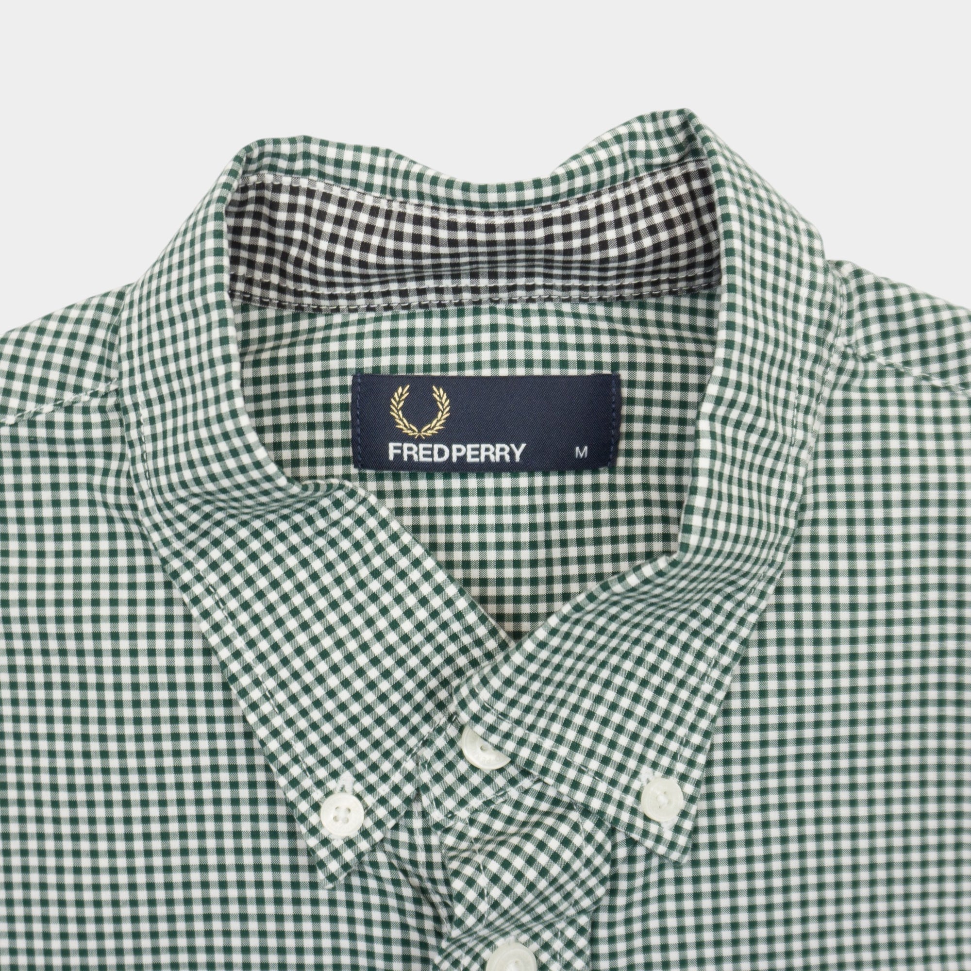 Fred Perry Карирана Риза с Дълъг Ръкав и Бродирано Лого