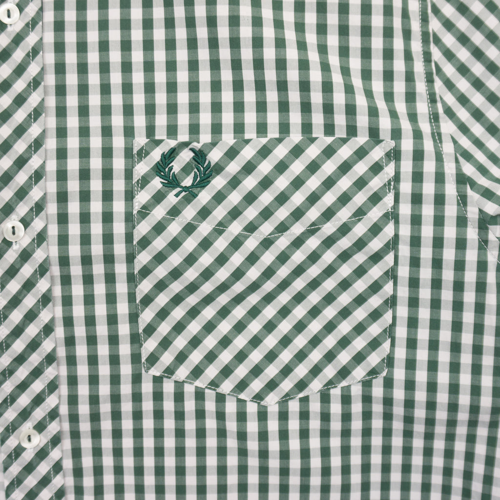 Fred Perry Vintage Карирана Риза с Дълъг Ръкав и Бродирано Лого