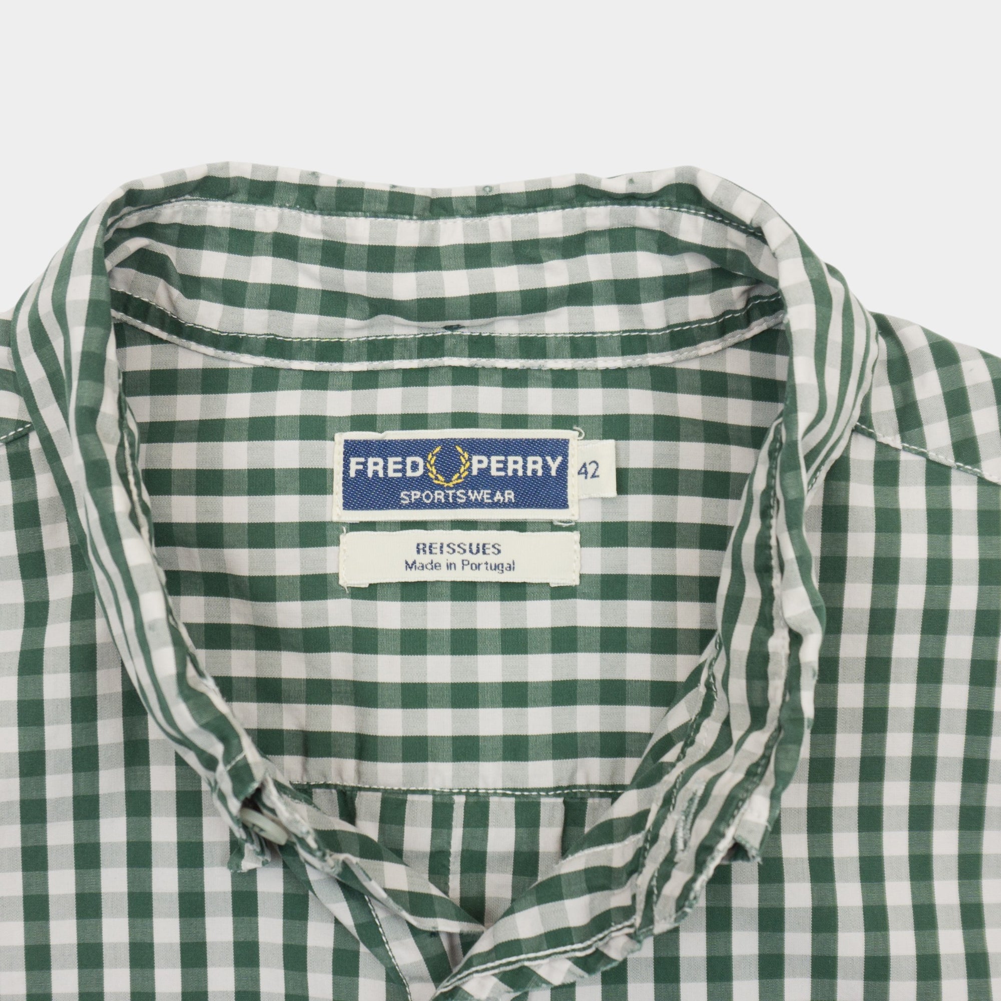 Fred Perry Vintage Карирана Риза с Дълъг Ръкав и Бродирано Лого