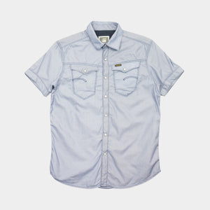 G-Star Raw Синя Риза с Къс Ръкав