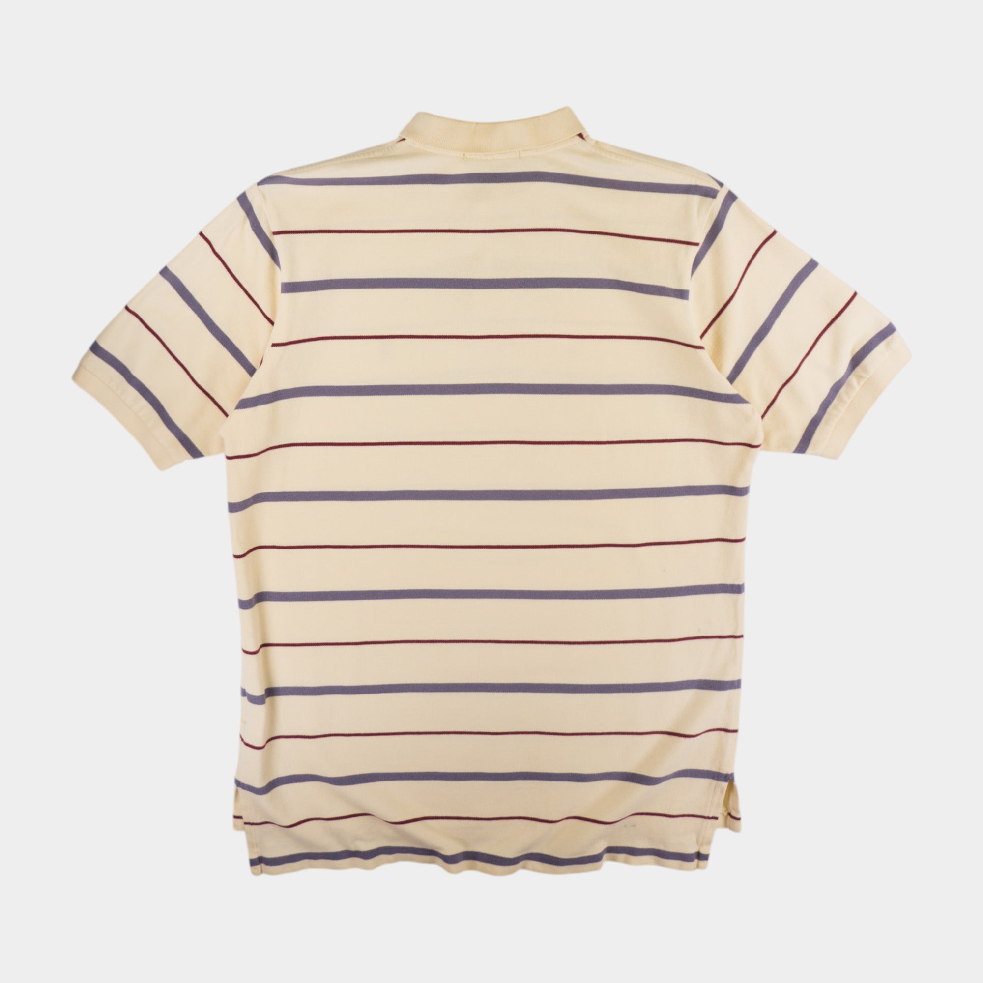 Polo Ralph Lauren Винтидж 90-те Раирана Бежова Тениска с Яка
