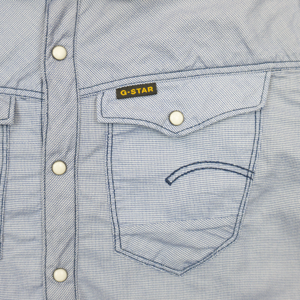 G-Star Raw Синя Риза с Къс Ръкав