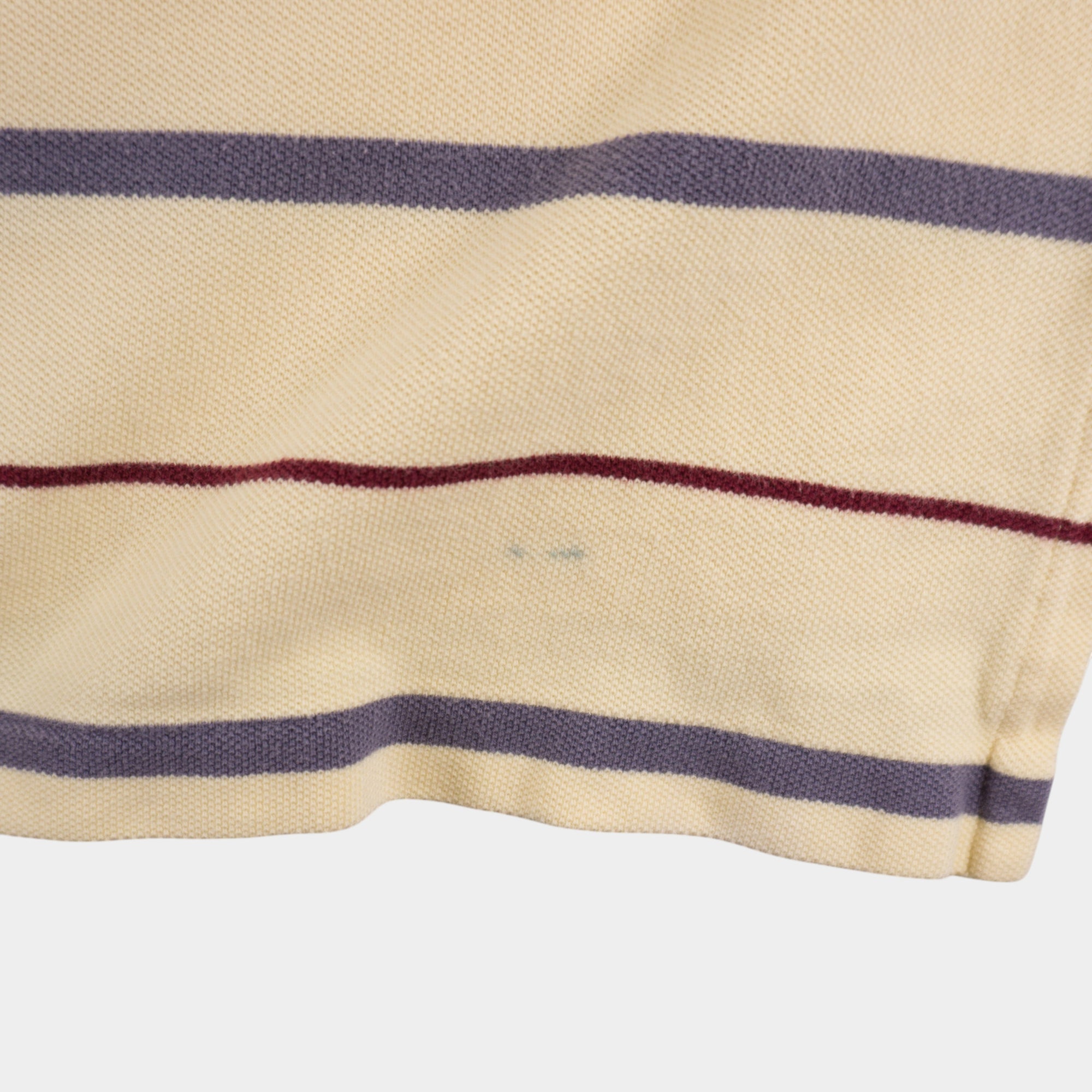 Polo Ralph Lauren Винтидж 90-те Раирана Бежова Тениска с Яка