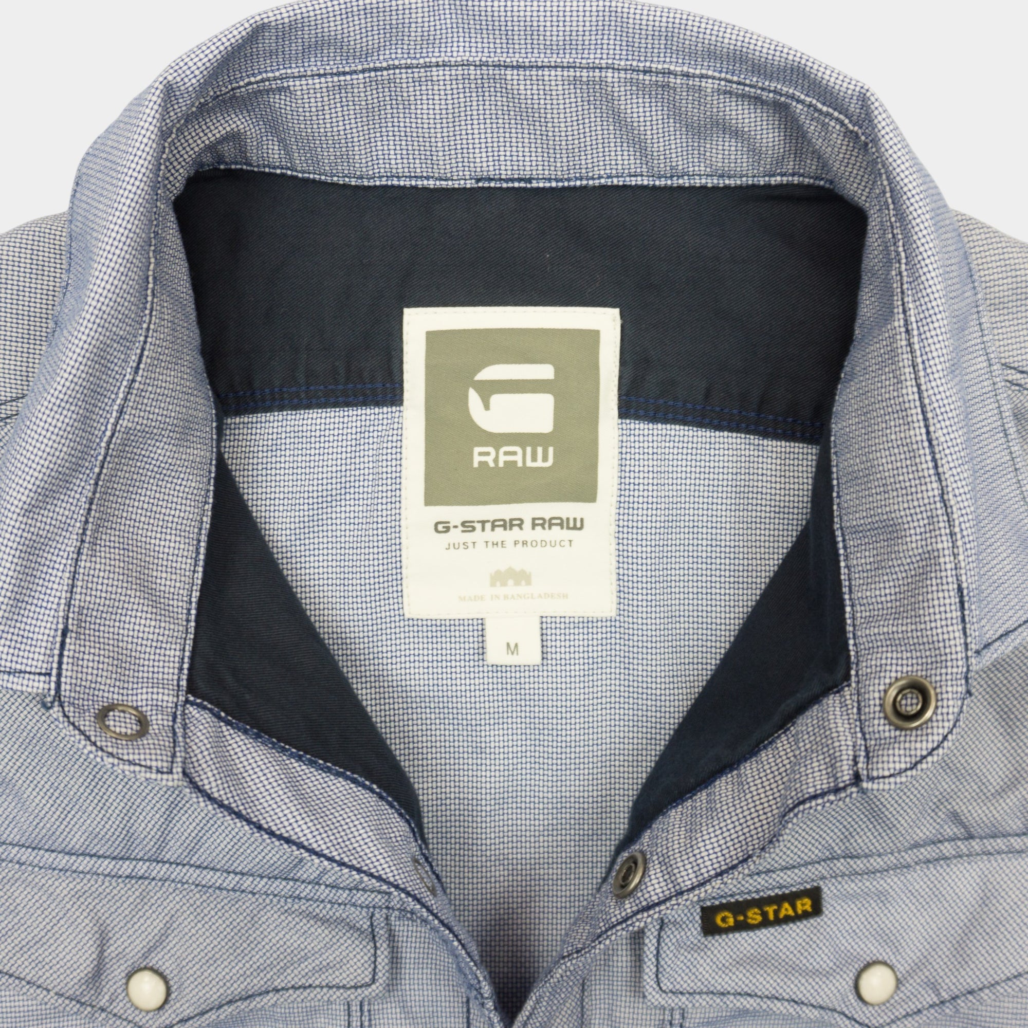 G-Star Raw Синя Риза с Къс Ръкав