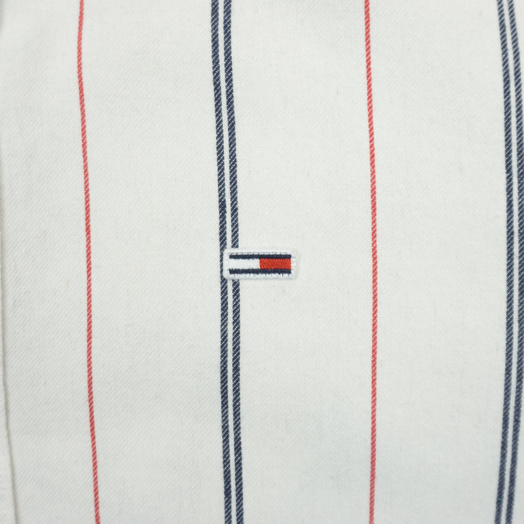 Tommy Hilfiger Раирана Риза с Къс Ръкав и Бродирано Лого