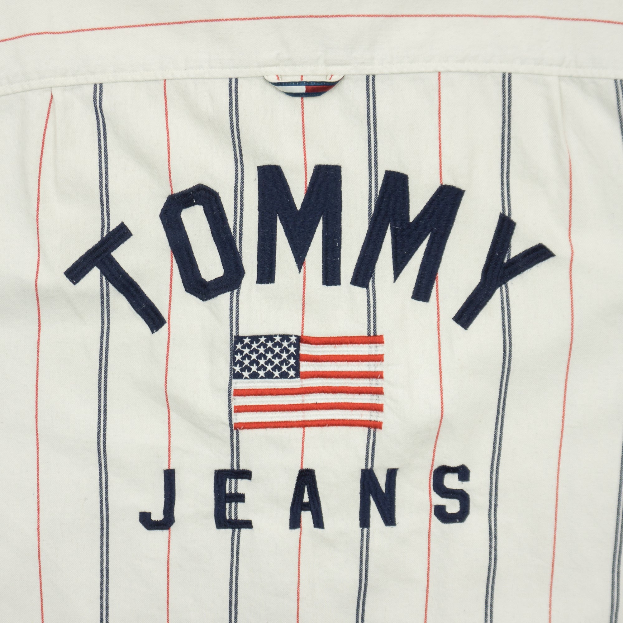 Tommy Hilfiger Раирана Риза с Къс Ръкав и Бродирано Лого