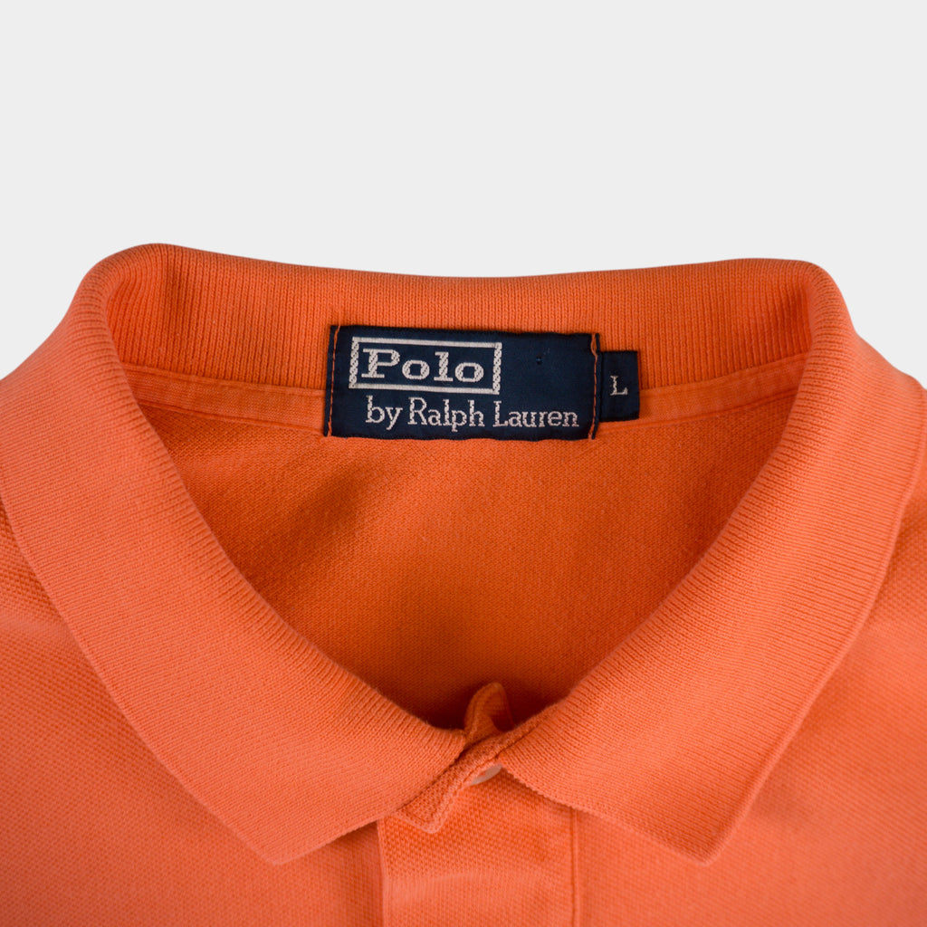 Polo Ralph Lauren Винтидж 2000-те Оранжева Тениска с Яка