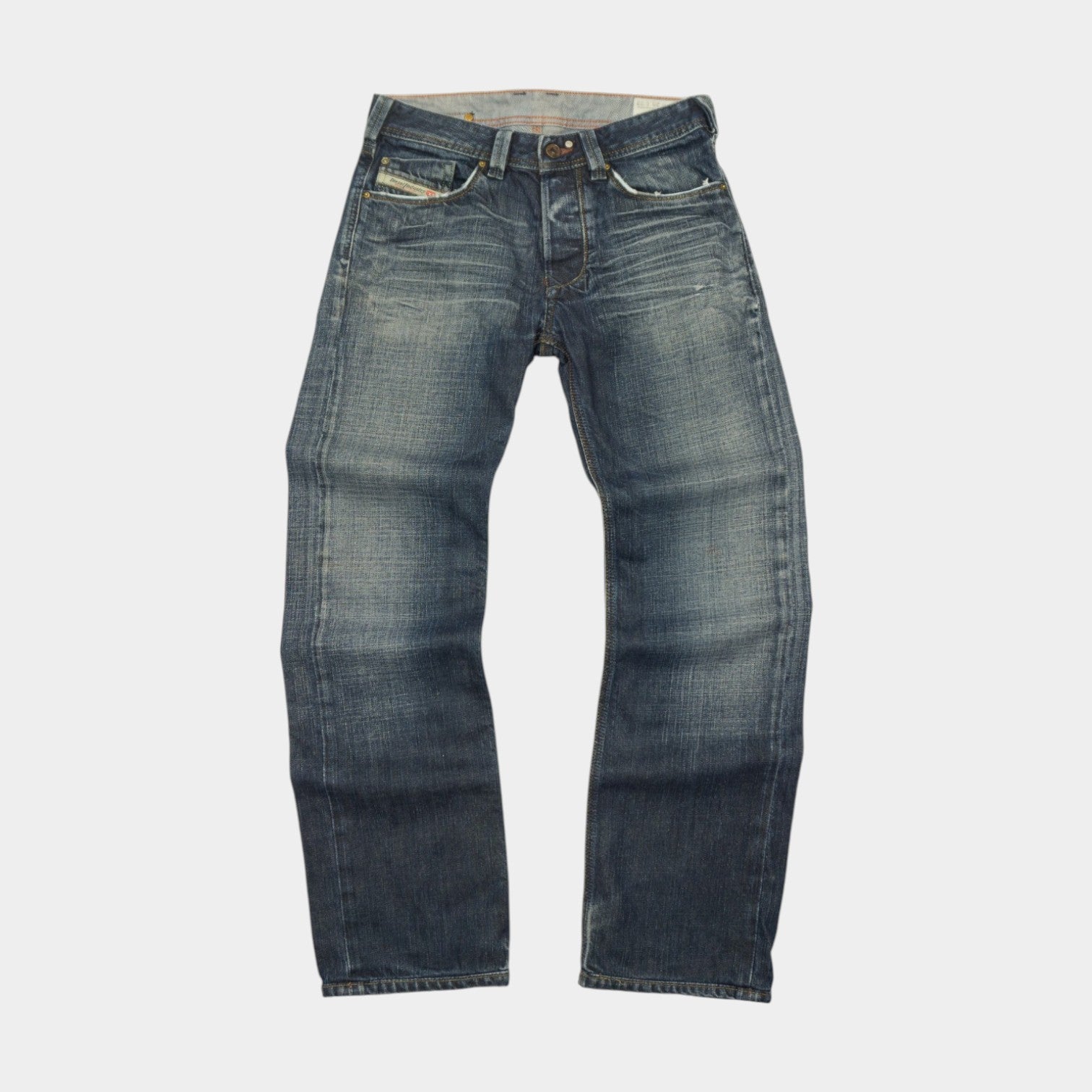 Diesel YARIK Vintage Y2K Сини Дънки с Бродерия