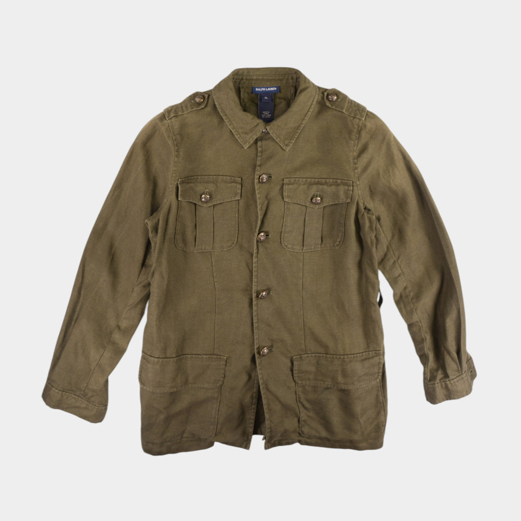 Ralph Lauren Винтидж 2000-те Зелено Ленено Яке