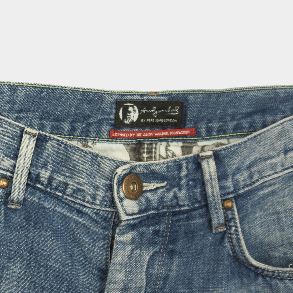 Pepe Jeans X Andy Warhol Сини Дънки