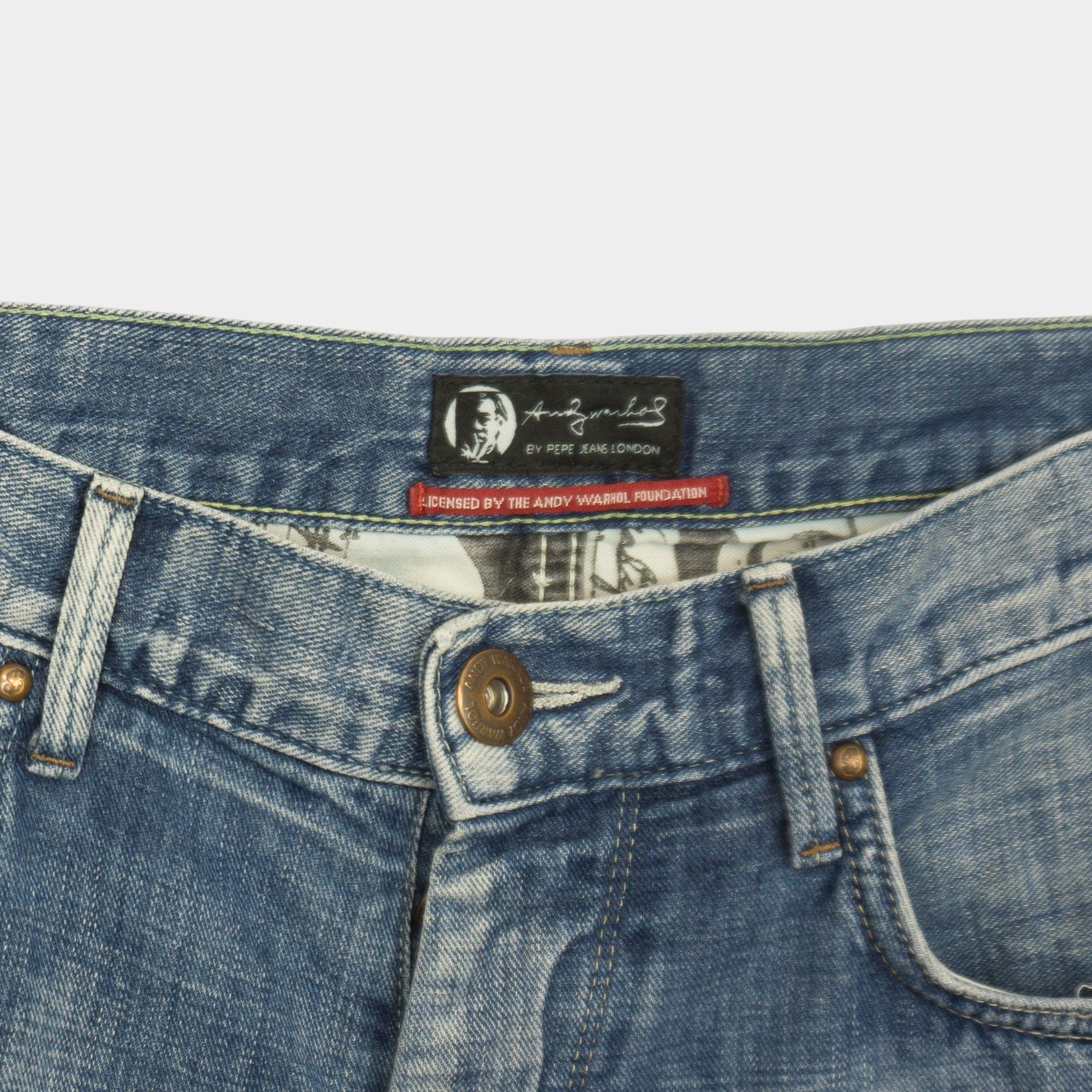 Pepe Jeans X Andy Warhol Сини Дънки