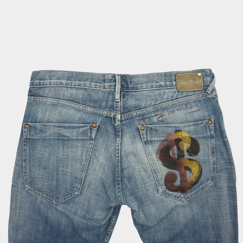 Pepe Jeans X Andy Warhol Сини Дънки