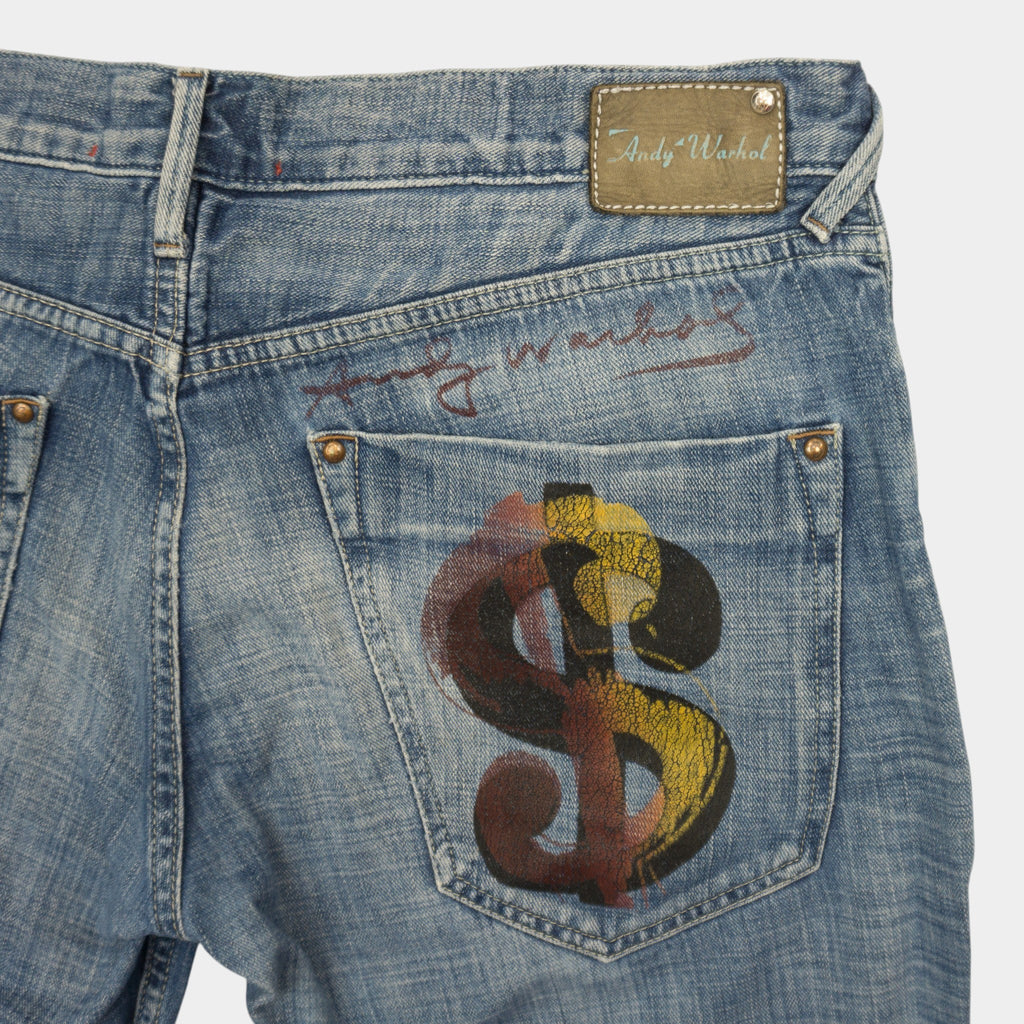 Pepe Jeans X Andy Warhol Сини Дънки