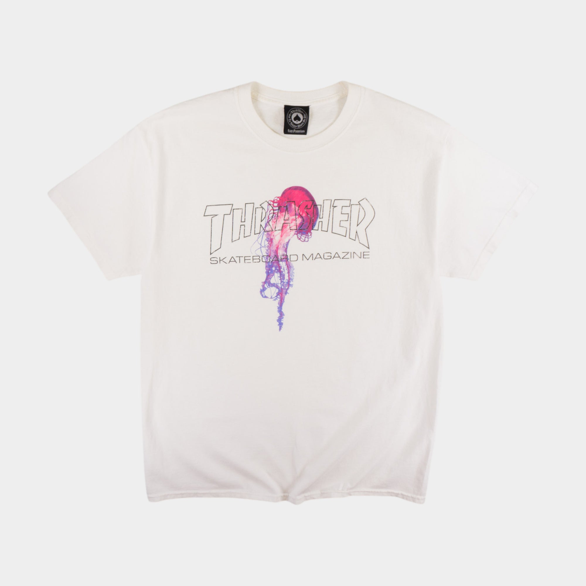 Thrasher Бяла Тениска