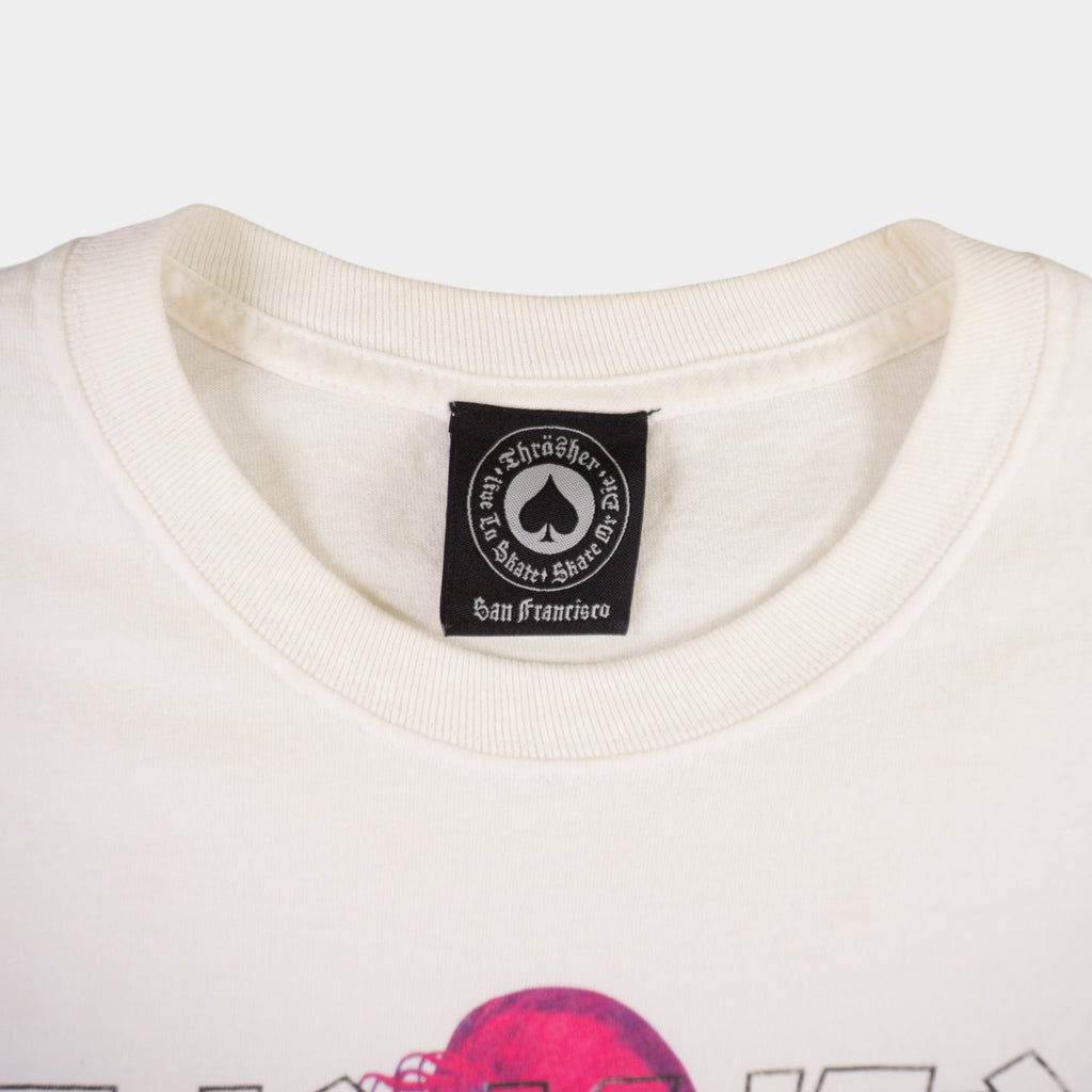 Thrasher Бяла Тениска