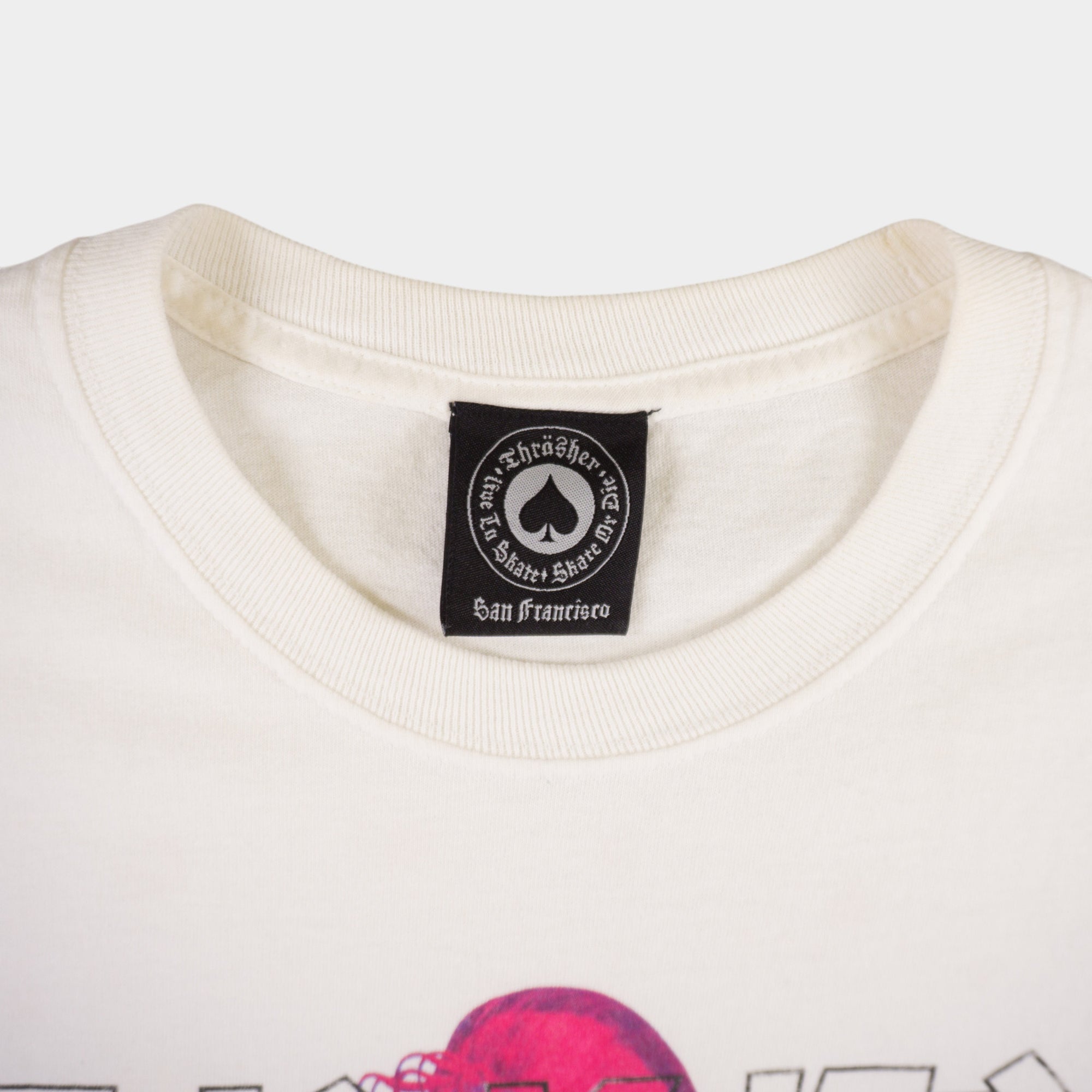 Thrasher Бяла Тениска