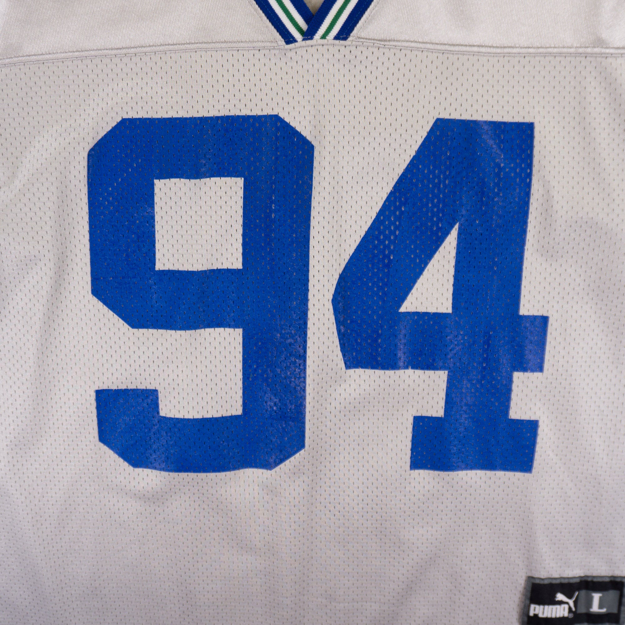 Puma X NFL Seattle Seahawks Винтидж 90-те Сиво Джърси