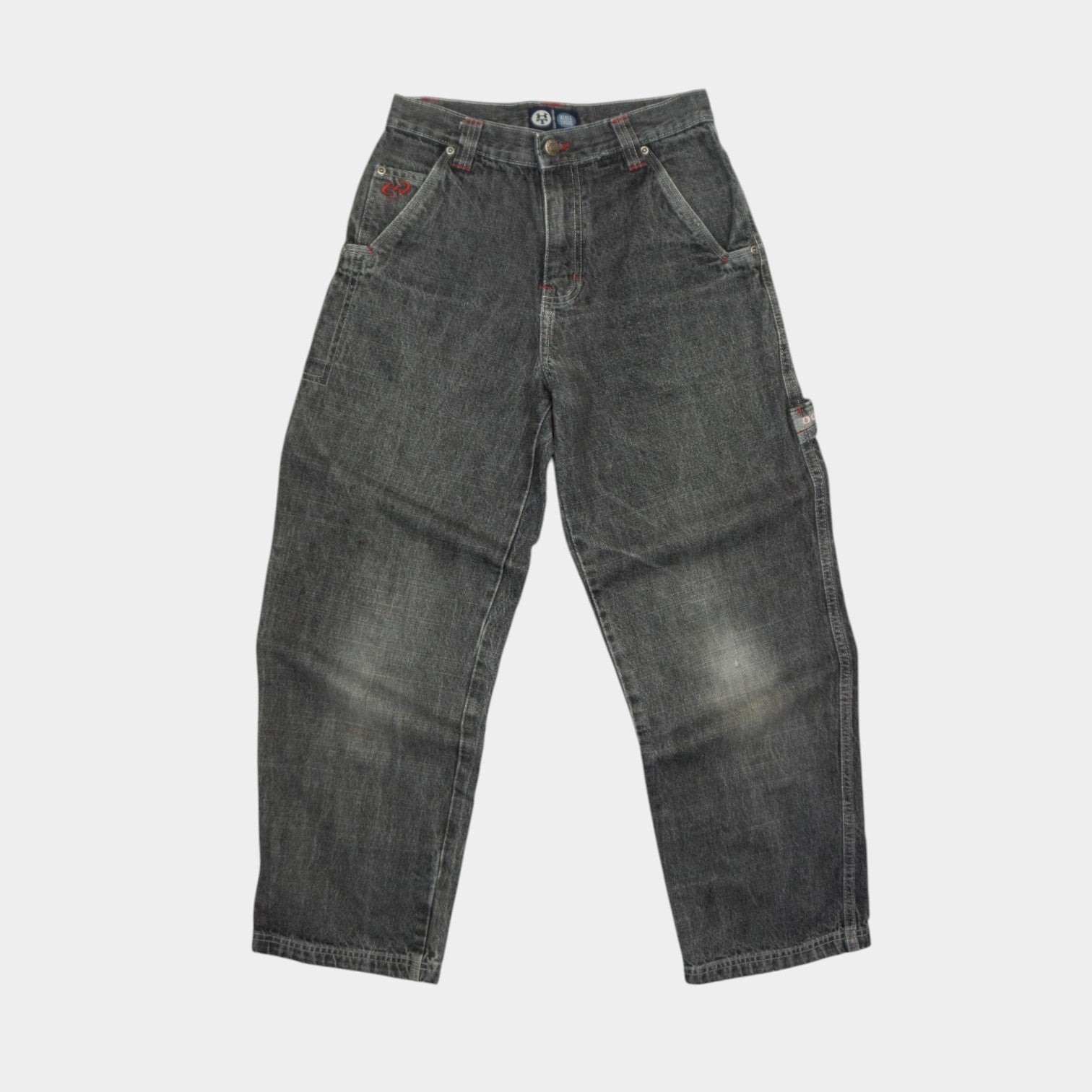 Here & There Vintage Carpenter Сиви Дънки с Бродерия