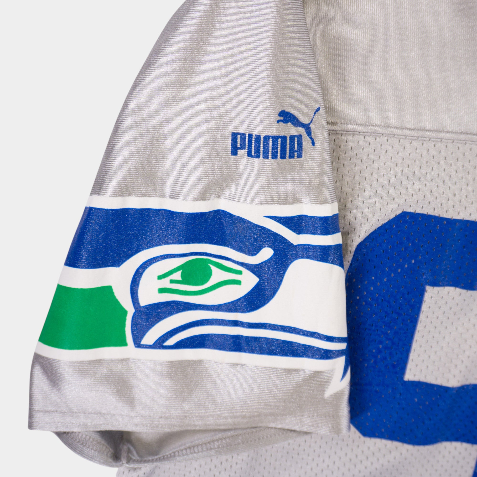 Puma X NFL Seattle Seahawks Винтидж 90-те Сиво Джърси