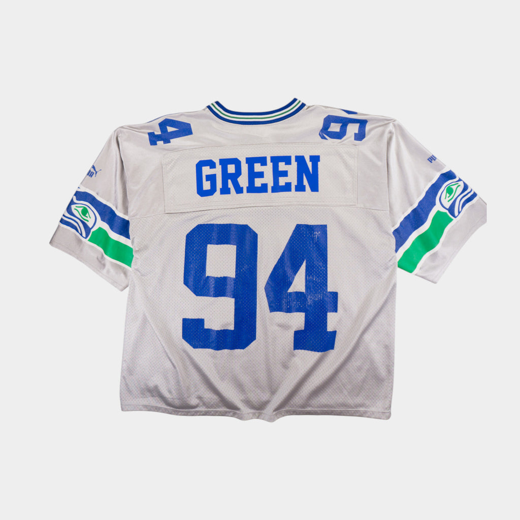 Puma X NFL Seattle Seahawks Винтидж 90-те Сиво Джърси