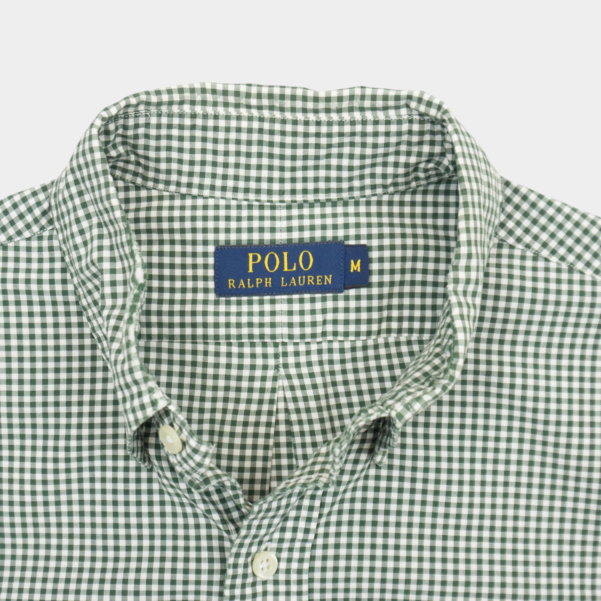 Polo Ralph Lauren Зелена Карирана Риза с Къс Ръкав и Бродирано Лого