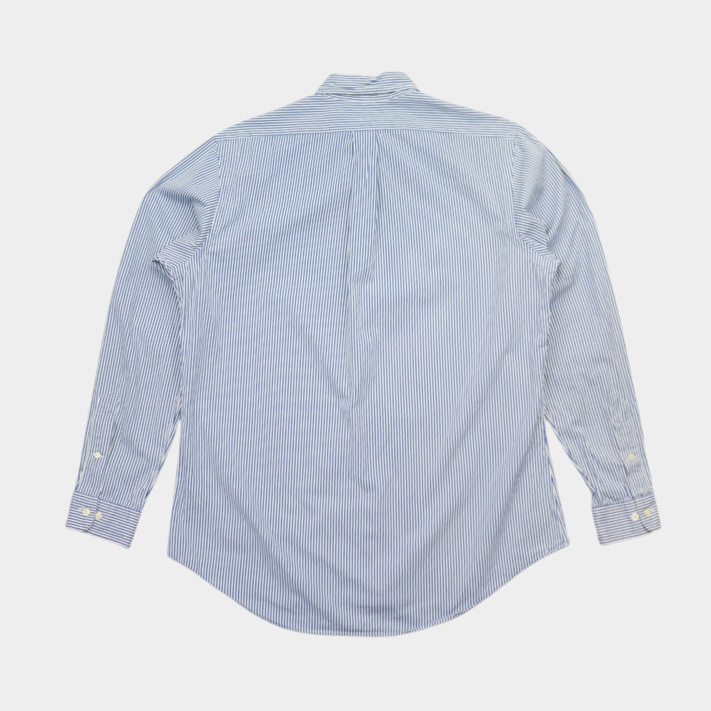 Polo Ralph Lauren Vintage Раирана Риза с Дълъг Ръкав и Бродирано Лого