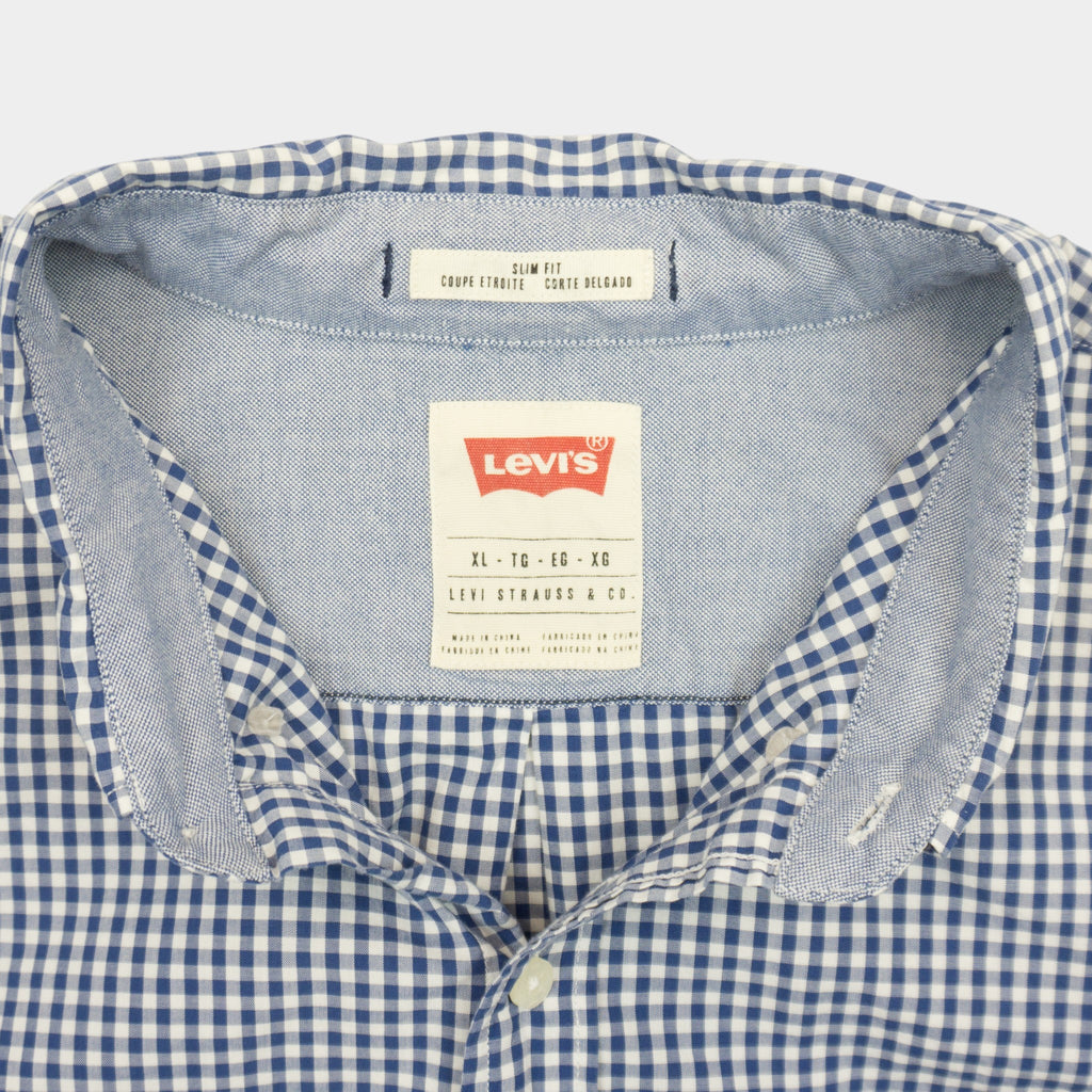 Levi's Синя Карирана Риза с Дълъг Ръкав