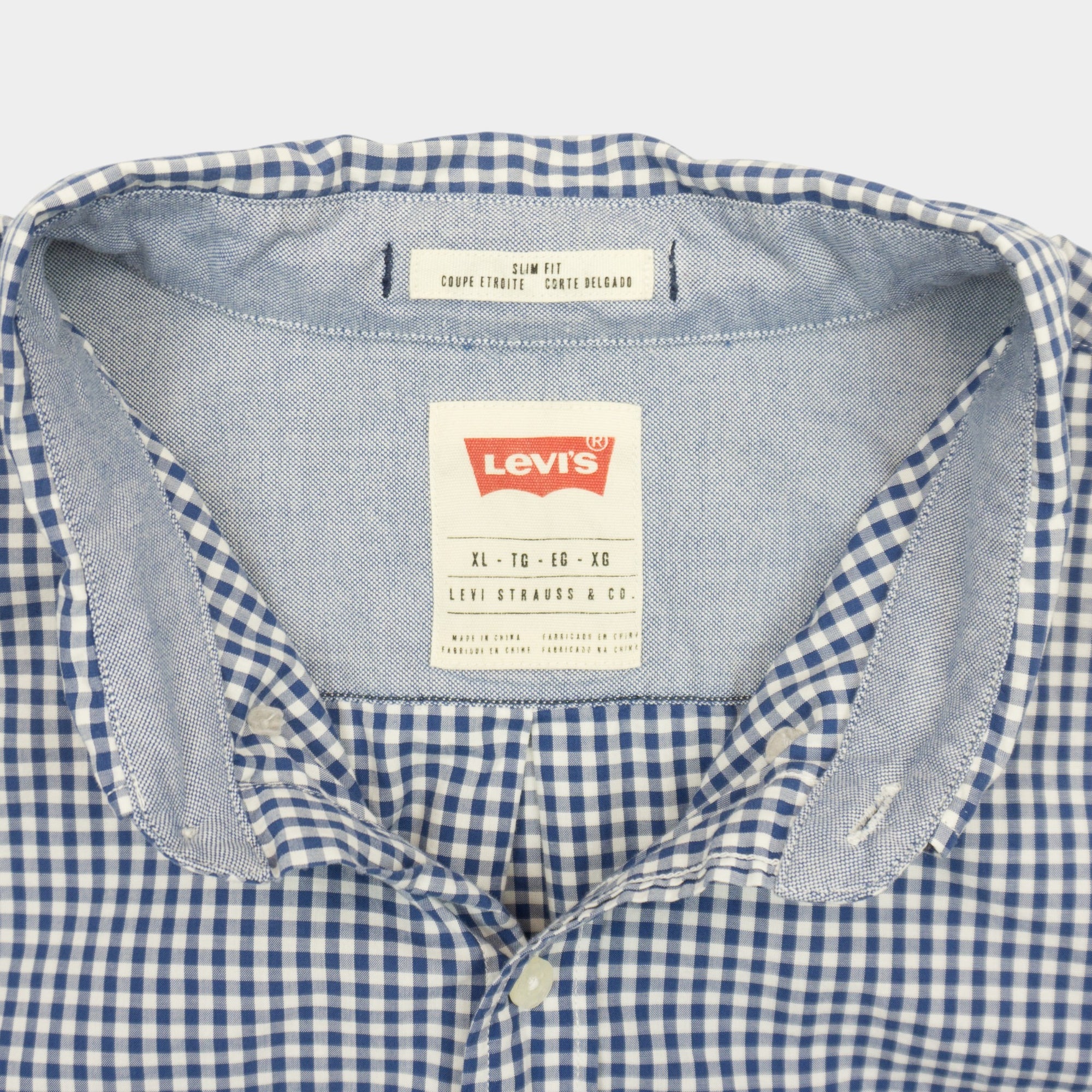 Levi's Синя Карирана Риза с Дълъг Ръкав