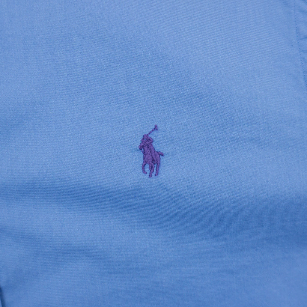 Polo Ralph Lauren Синя Риза с Дълъг Ръкав и Бродирано Лого
