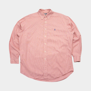Polo Ralph Lauren Vintage Карирана Риза с Дълъг Ръкав и Бродирано Лого