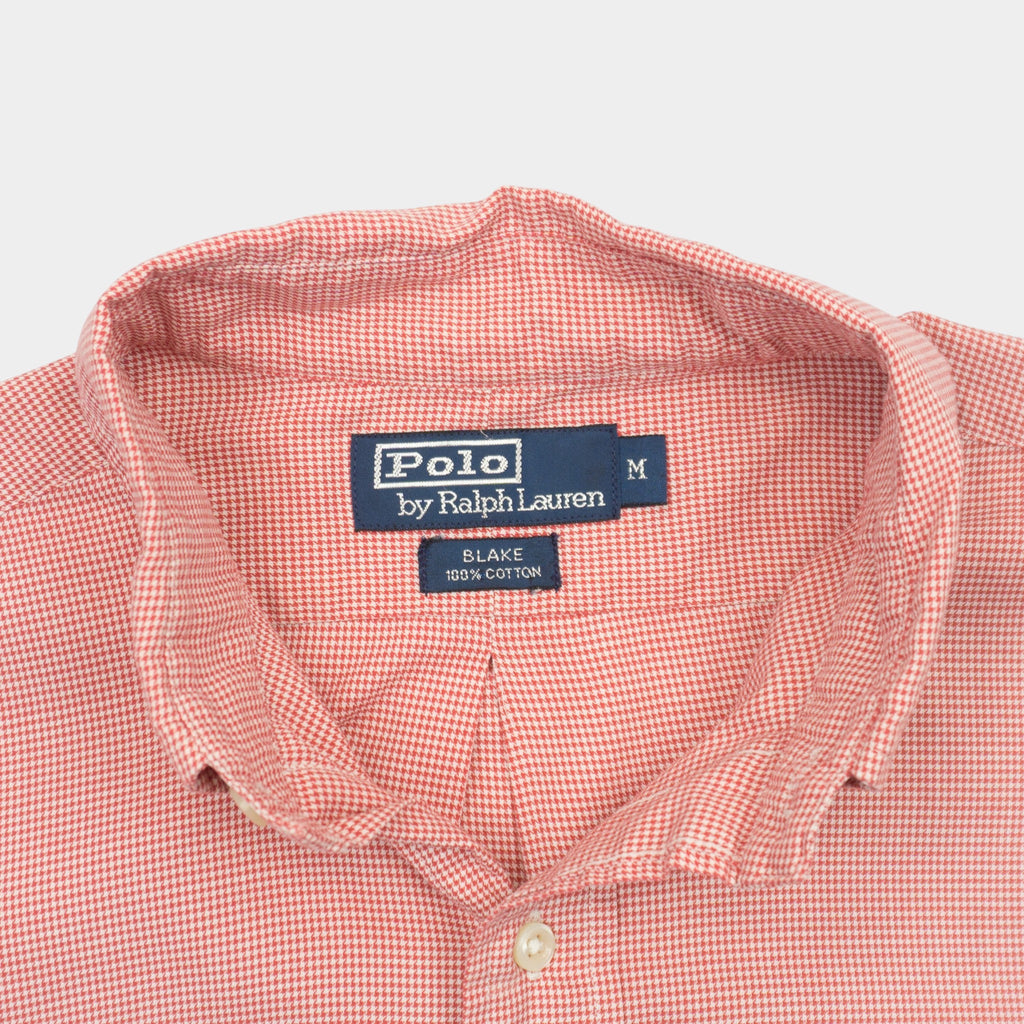 Polo Ralph Lauren Vintage Карирана Риза с Дълъг Ръкав и Бродирано Лого