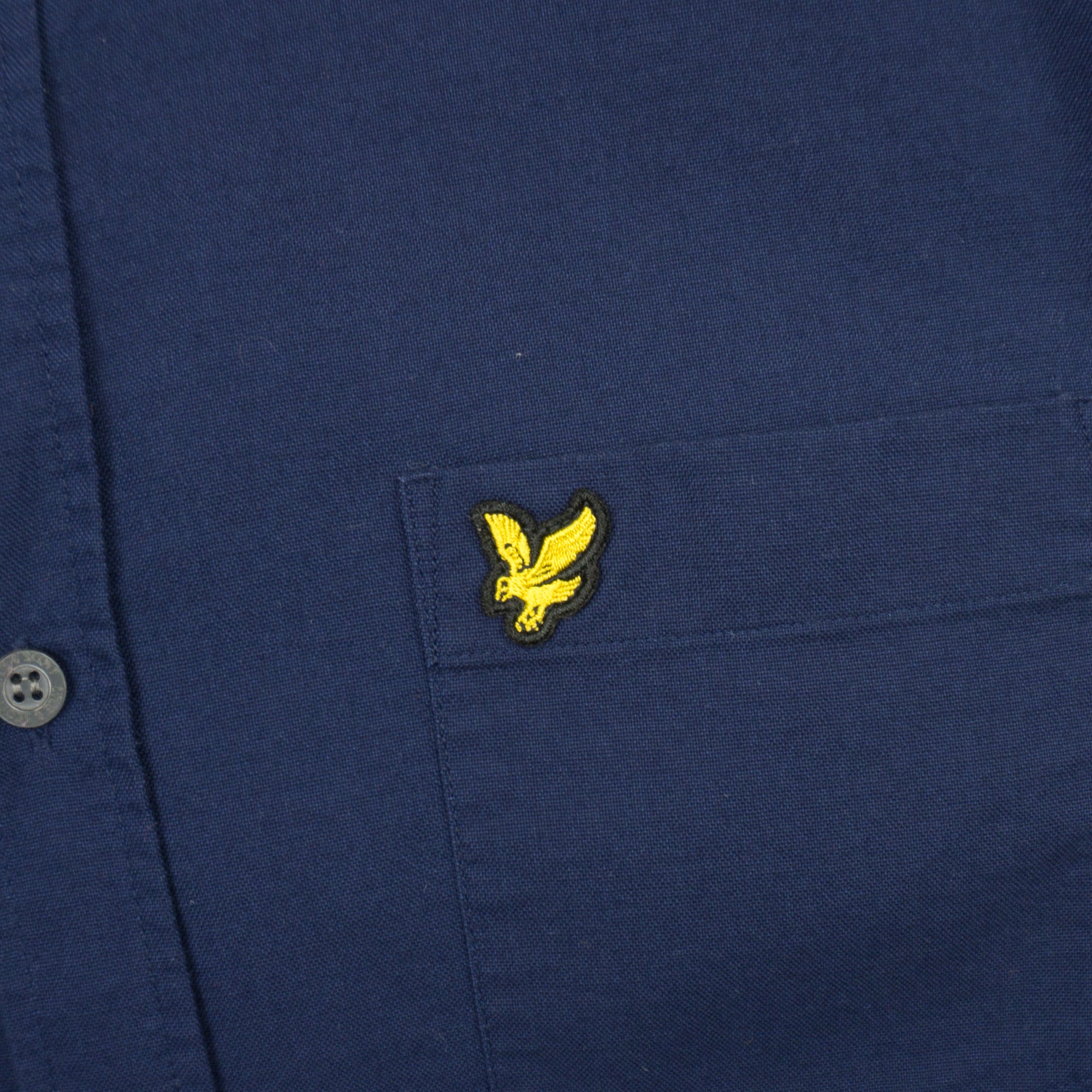 Lyle & Scott Синя Риза с Дълъг Ръкав и Бродирано Лого