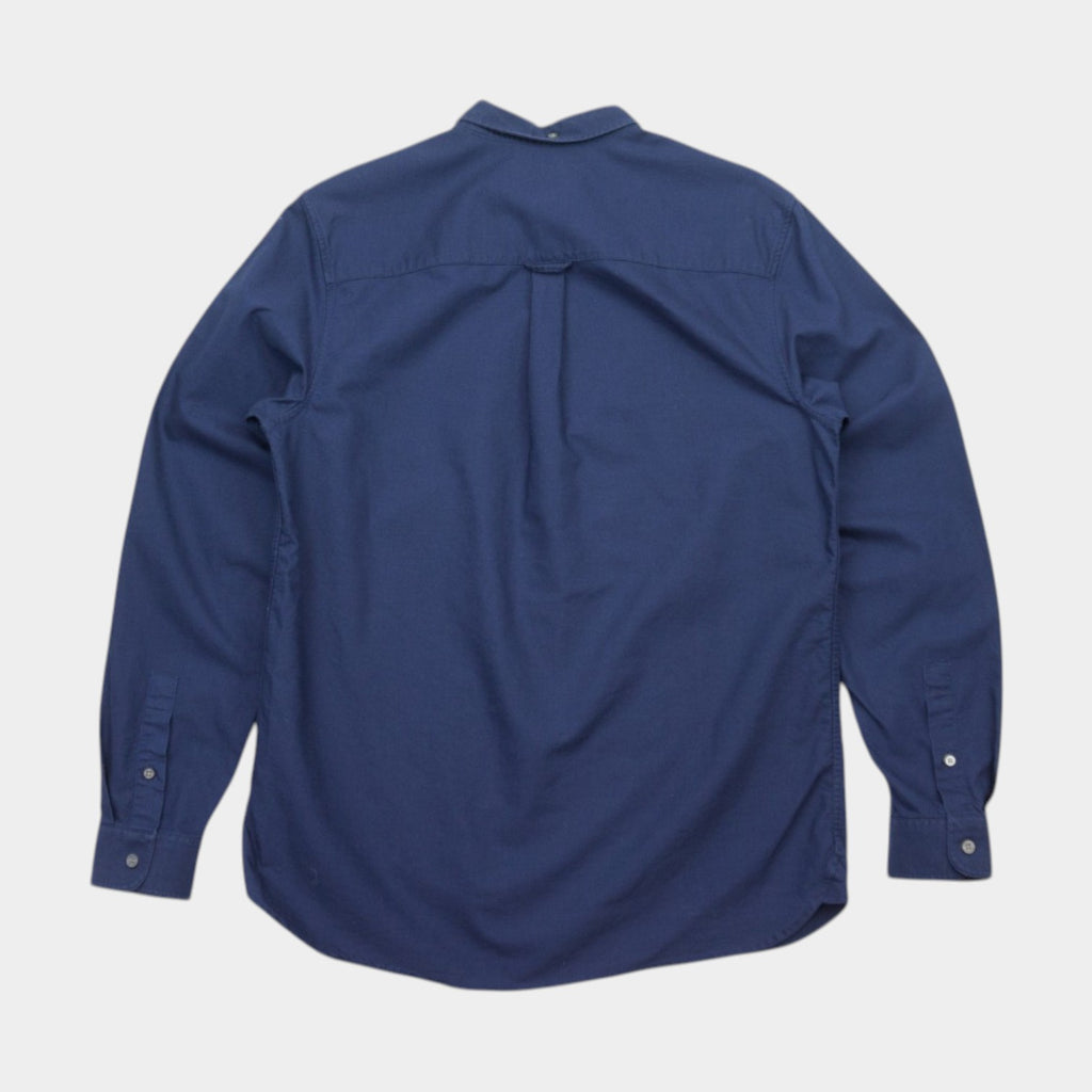 Lyle & Scott Синя Риза с Дълъг Ръкав и Бродирано Лого
