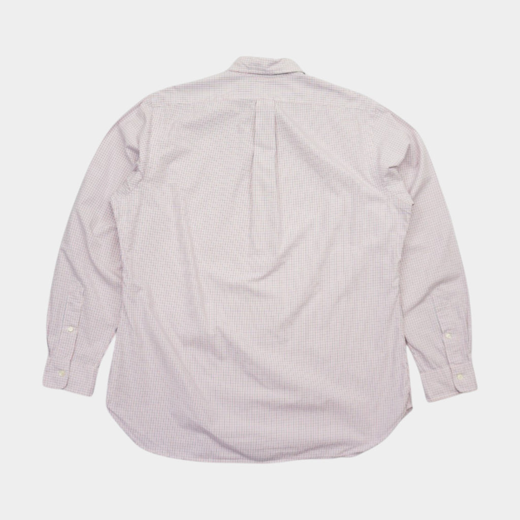 Ralph Lauren Vintage Карирана Риза с Дълъг Ръкав и Бродирано Лого